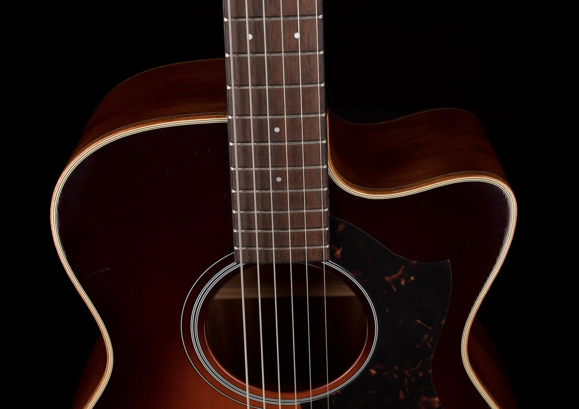 Used Yamaha AC1M Concert Cutaway Acoustic Electric Tobacco Brown Sunburst - Image 3