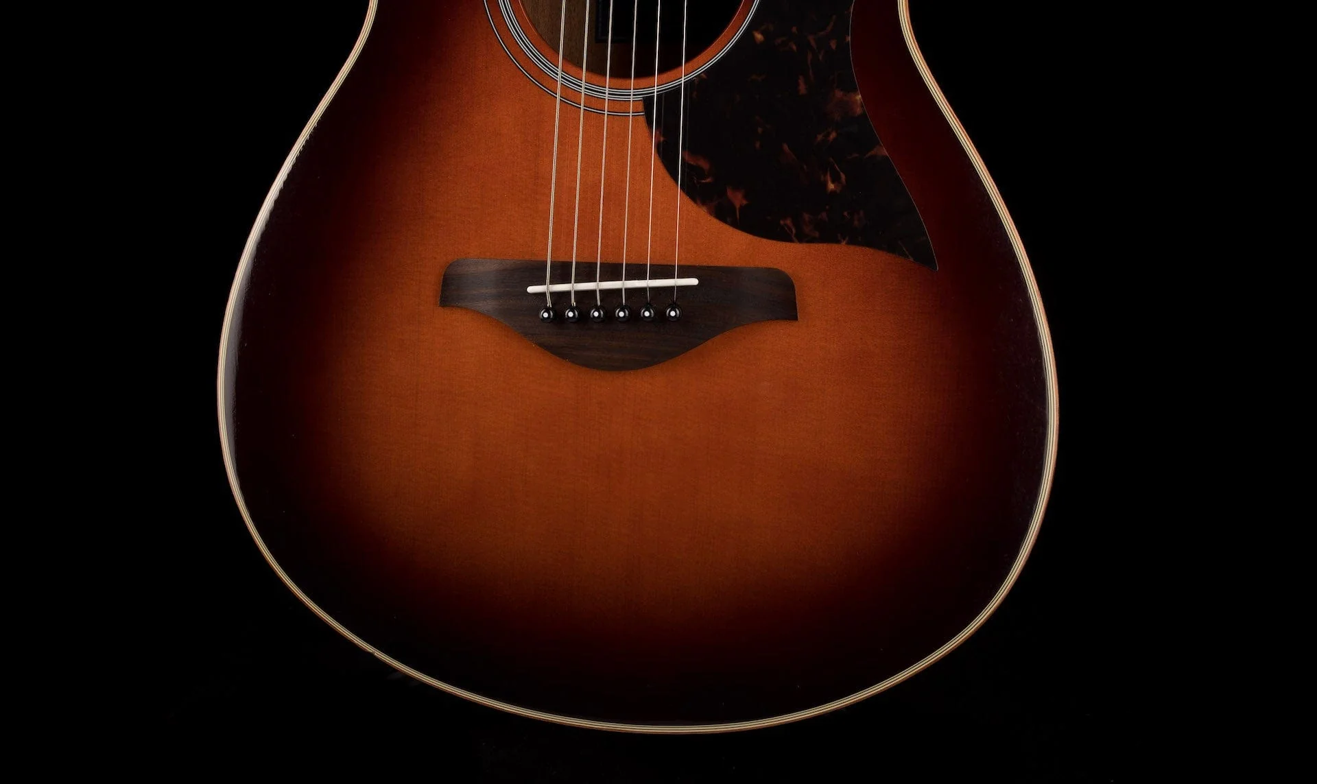Used Yamaha AC1M Concert Cutaway Acoustic Electric Tobacco Brown Sunburst - Image 5