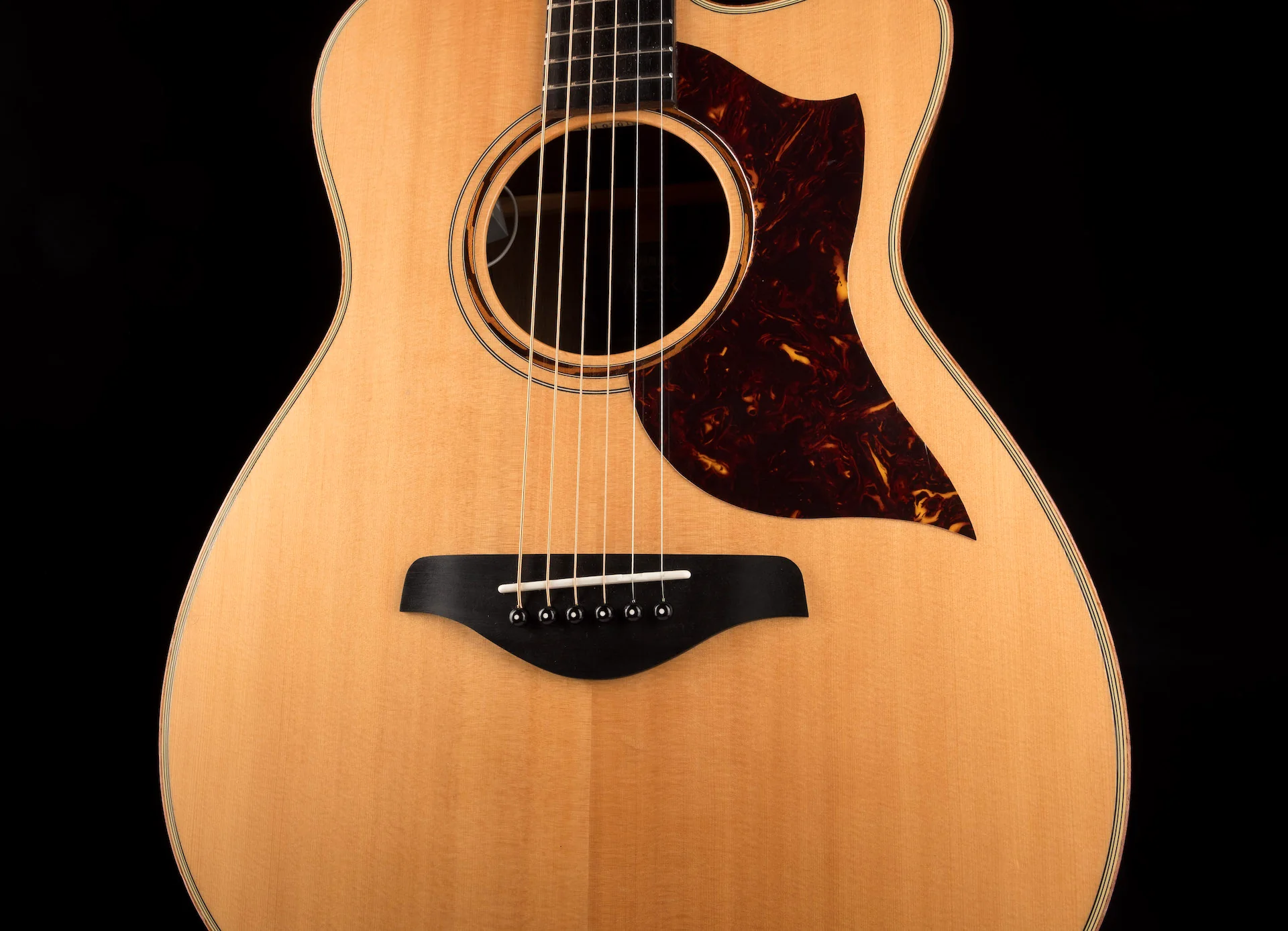 Used Yamaha AC3R Concert Vintage Natural Acoustic Electric Guitar With Case - Image 6