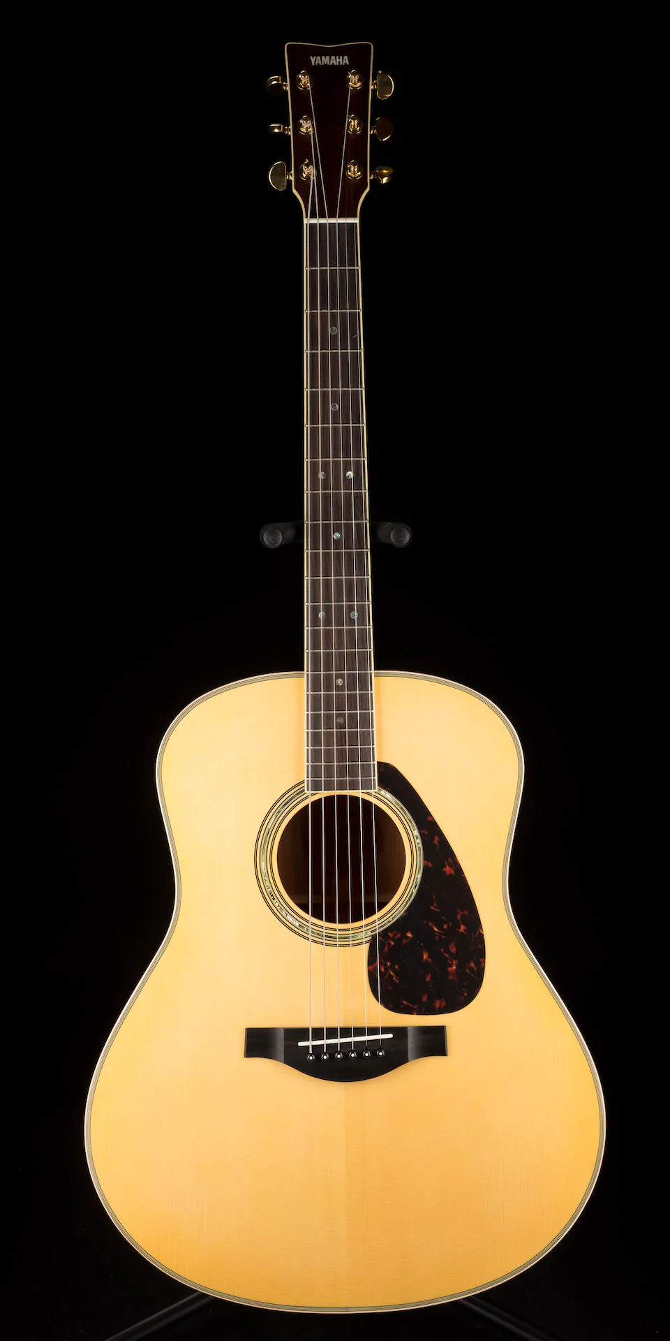 Used Yamaha LL16 ARE Original Jumbo Mahogany Acoustic Electric Guitar with Gig Bag - Image 2