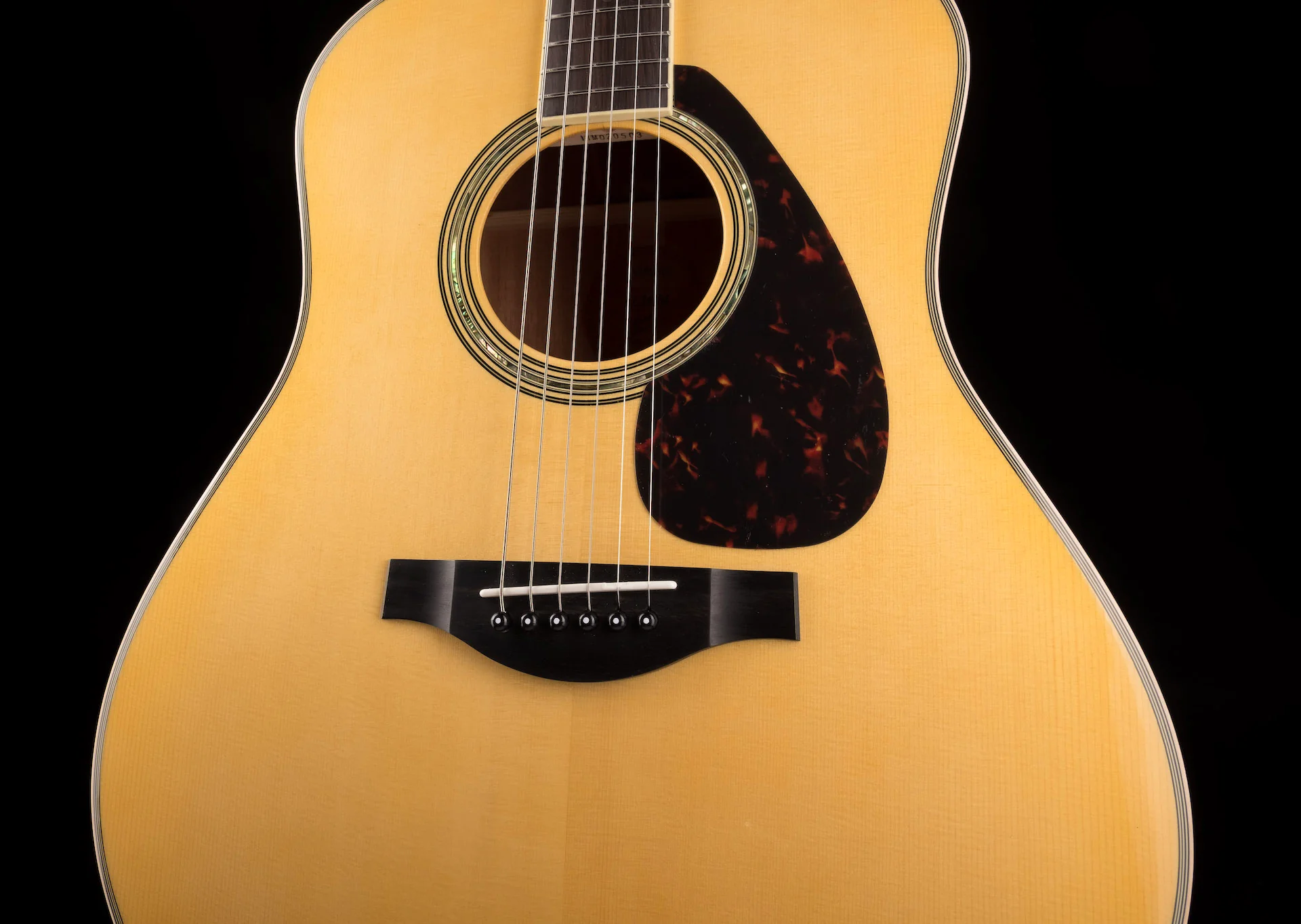 Used Yamaha LL16 ARE Original Jumbo Mahogany Acoustic Electric Guitar with Gig Bag - Image 6