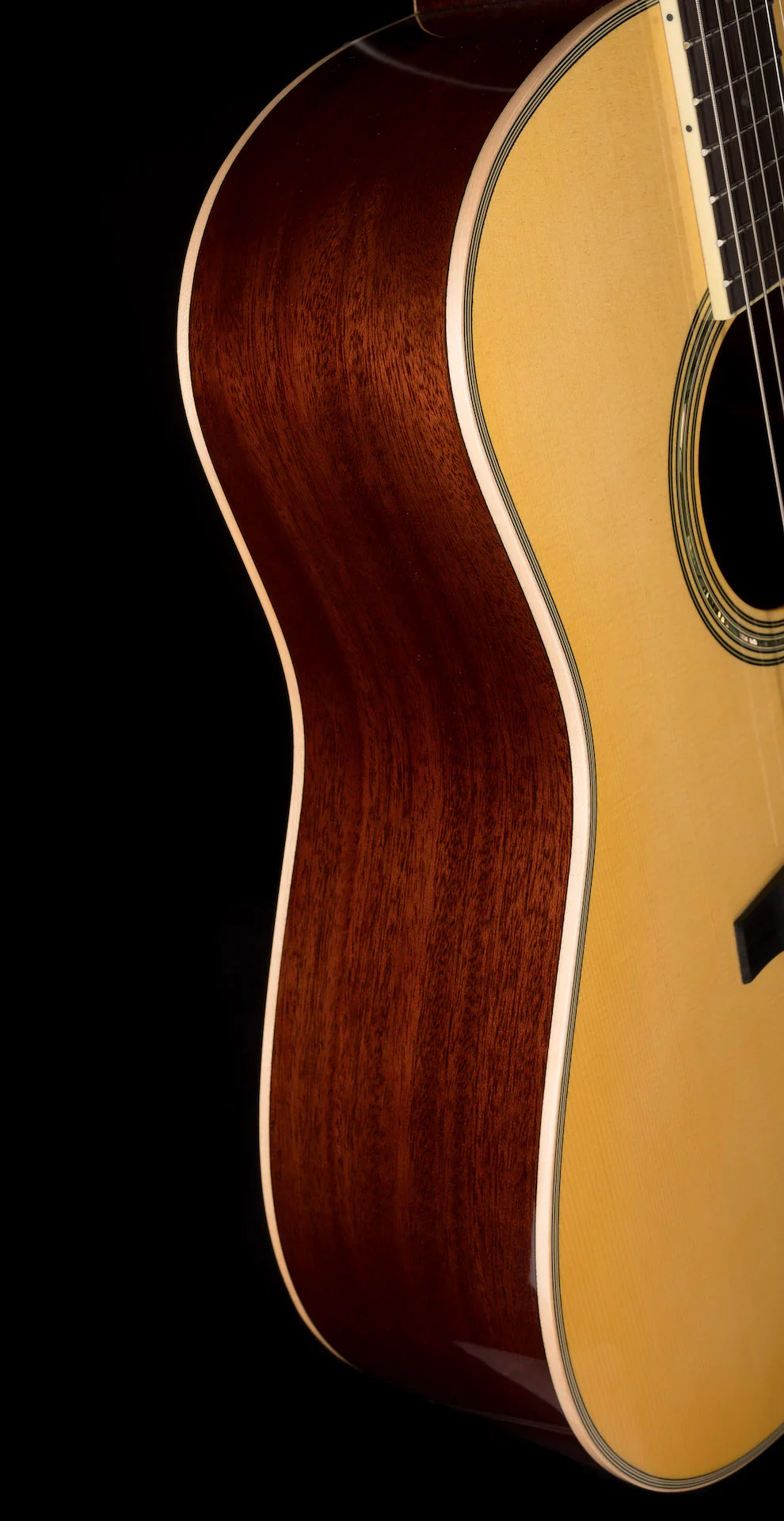 Used Yamaha LL16 ARE Original Jumbo Mahogany Acoustic Electric Guitar with Gig Bag - Image 9