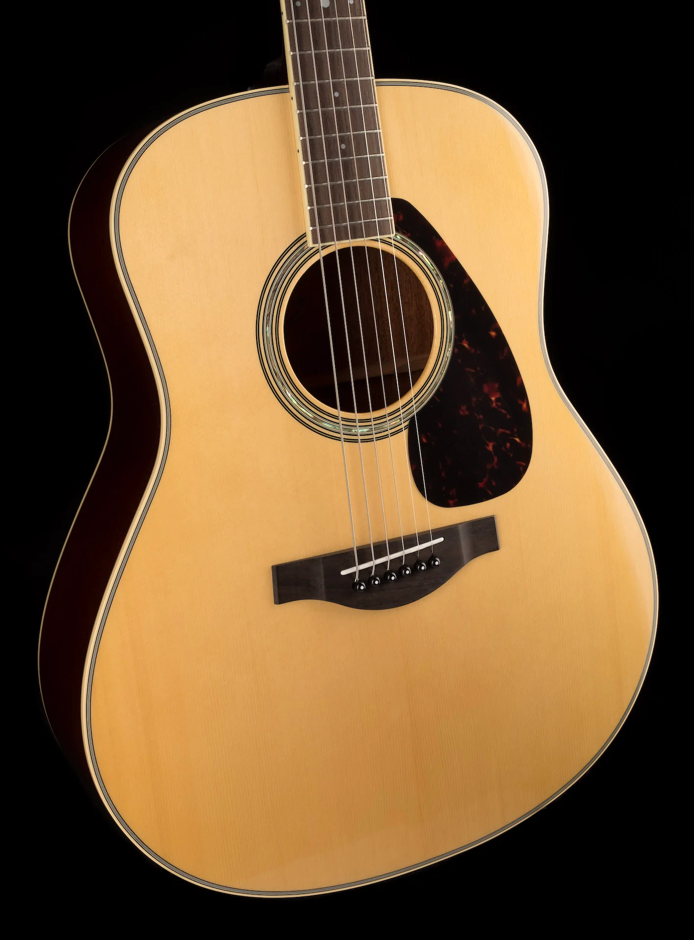 Used Yamaha LL6 ARE Original Jumbo Mahogany Natural Acoustic Electric Guitar With Gig Bag - Image 8