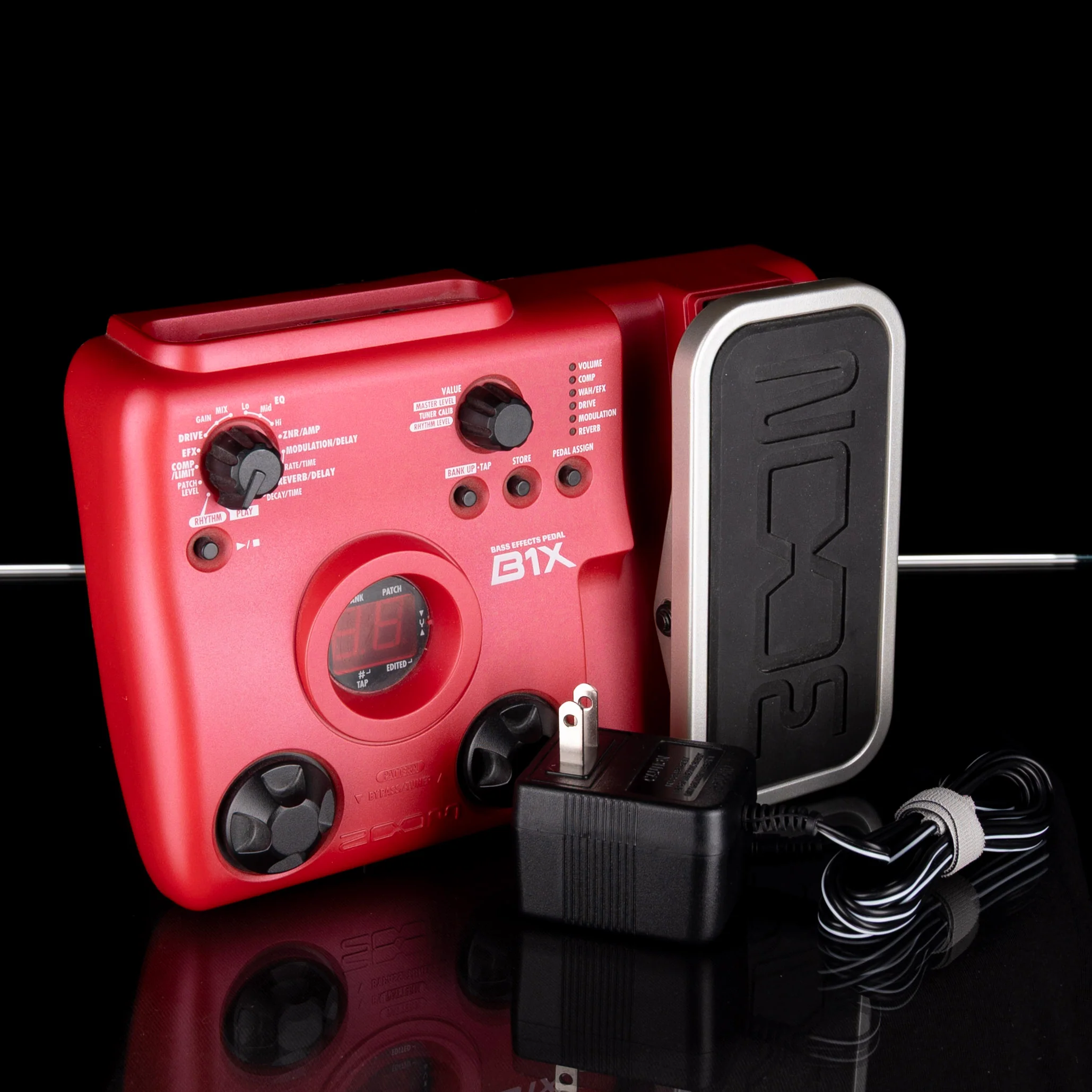 Used Zoom B1X Red Bass Effects Processor - Image 3