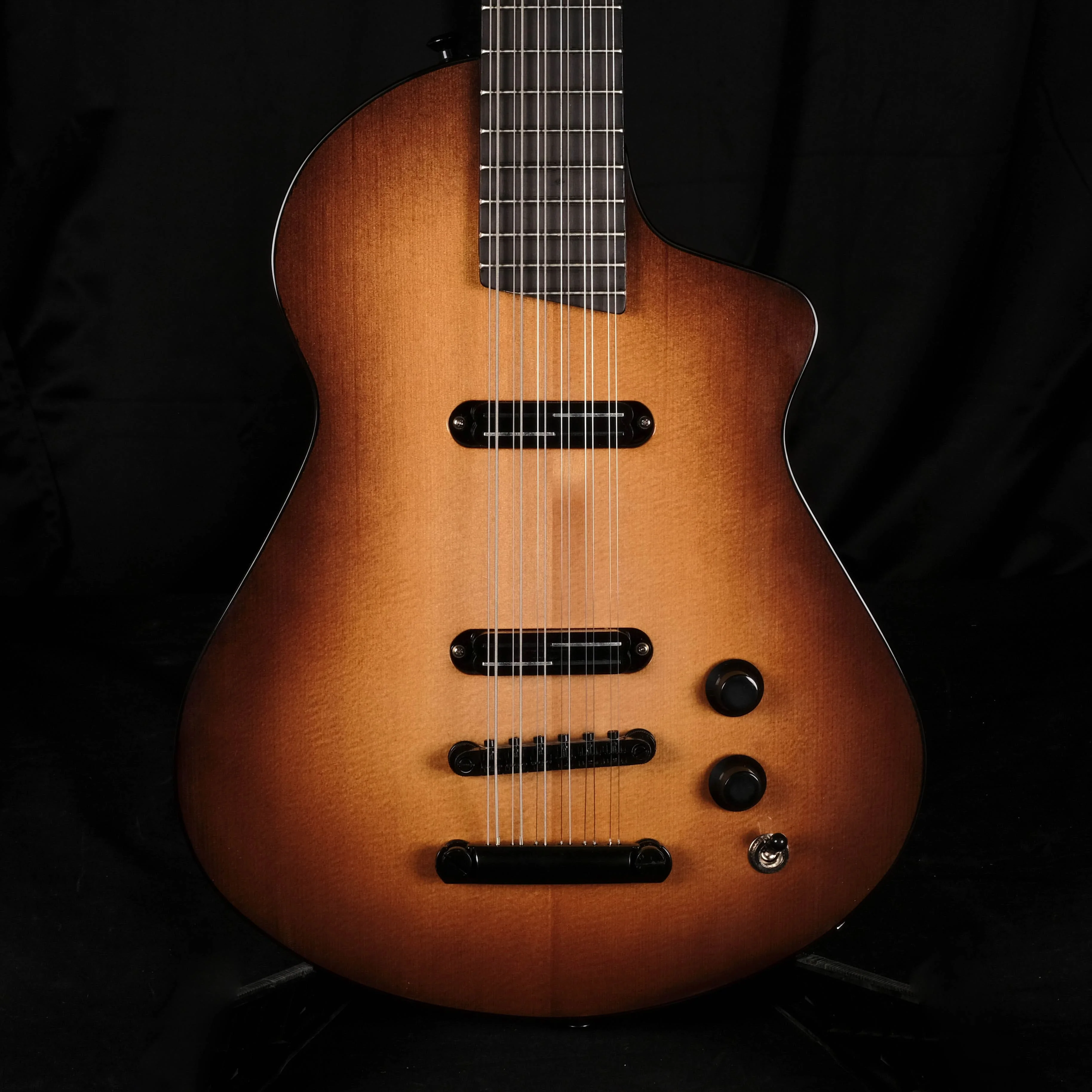 Veillette Aero 12-String Sunburst USA Hand Made Electric Guitar With Case
