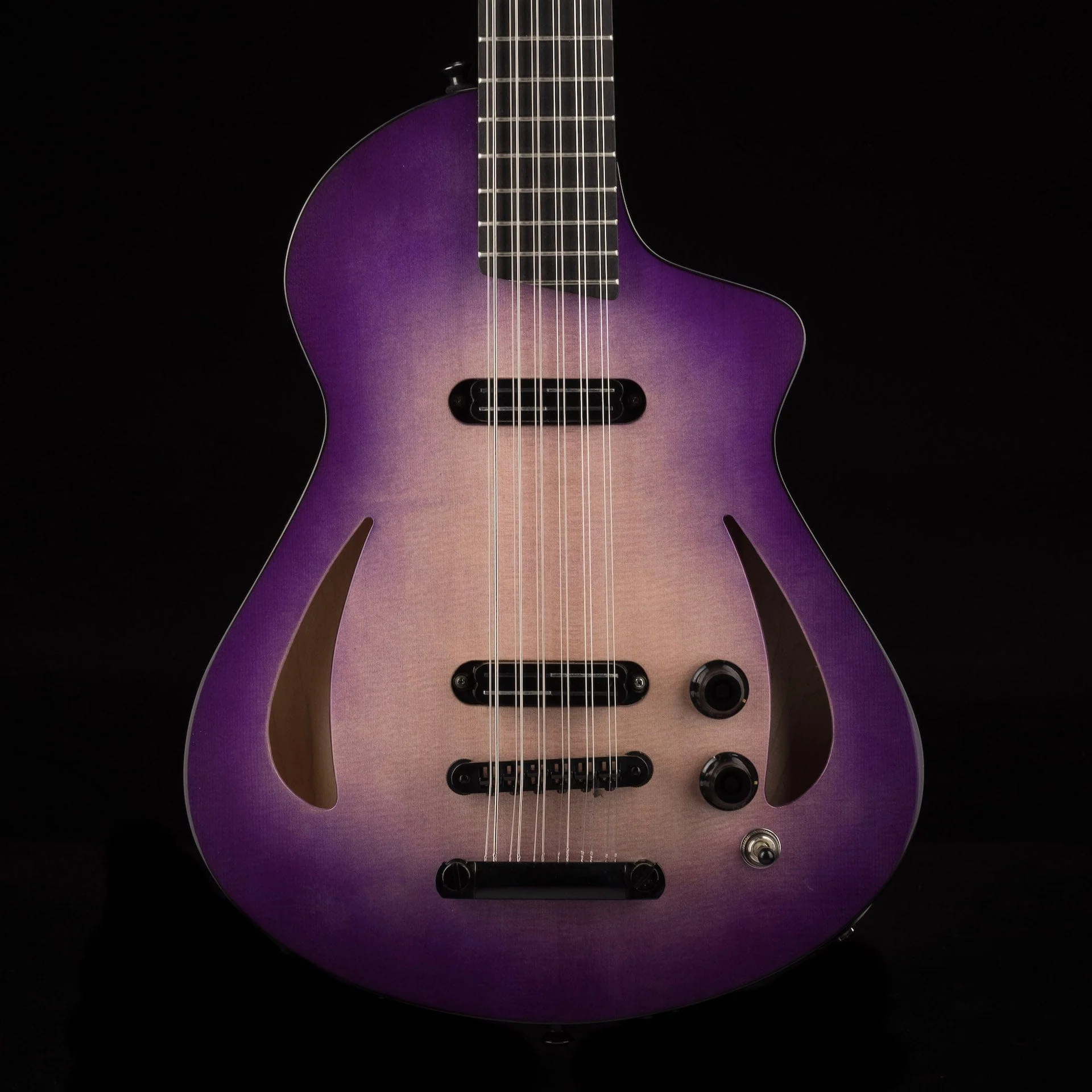 Veillette Aero 12-String Baritone 1/1 Custom Color UltraViolet Purpleburst W/Case