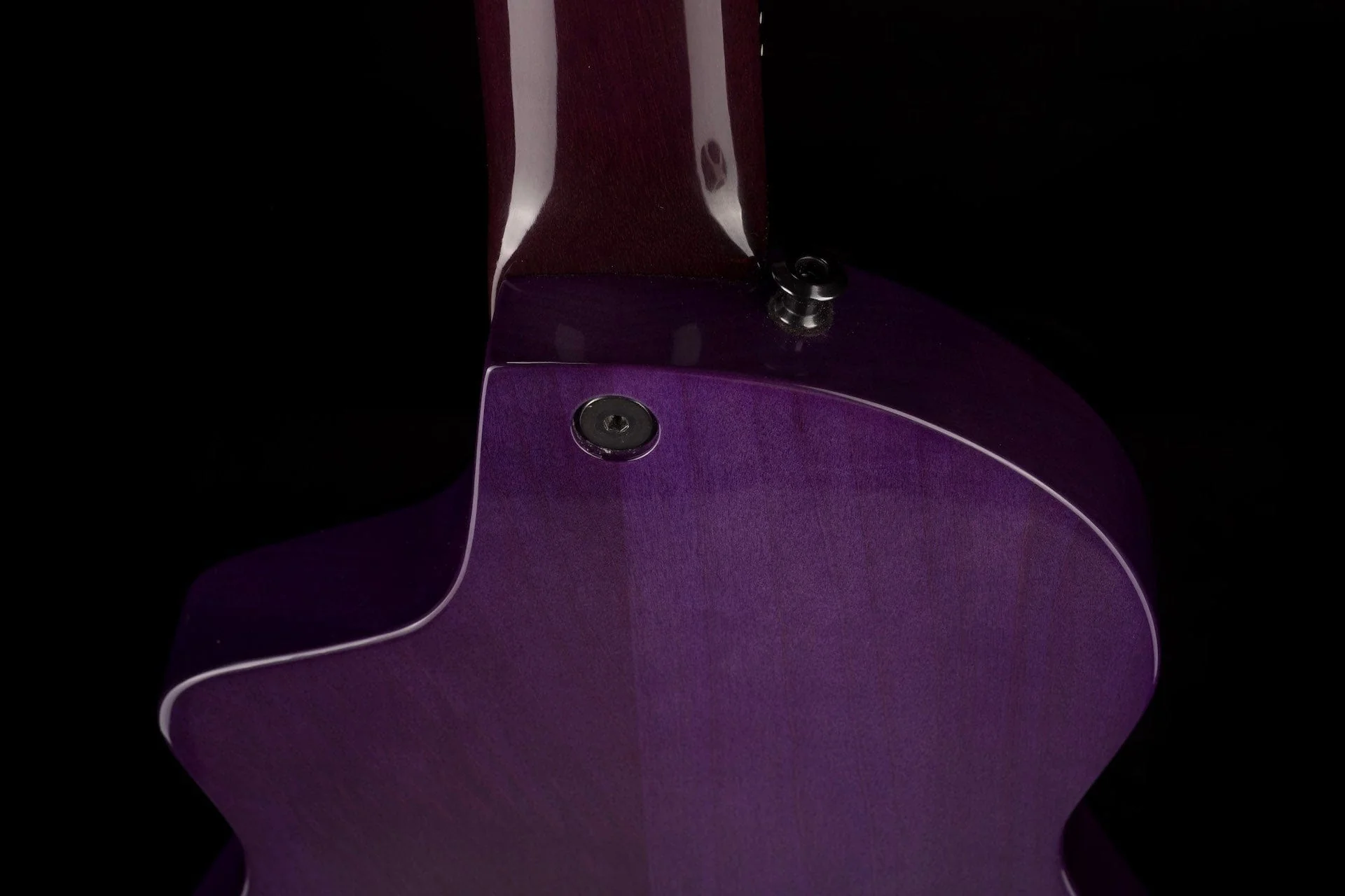 Veillette Aero 12-String Baritone 1/1 Custom Color UltraViolet Purpleburst W/Case - Image 14