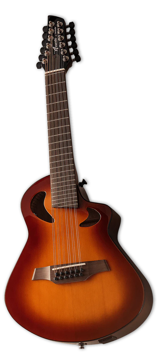 Veillette Avante Gryphon 12 String High Acoustic Electric Guitar Sunburst with Soft Case - Image 3