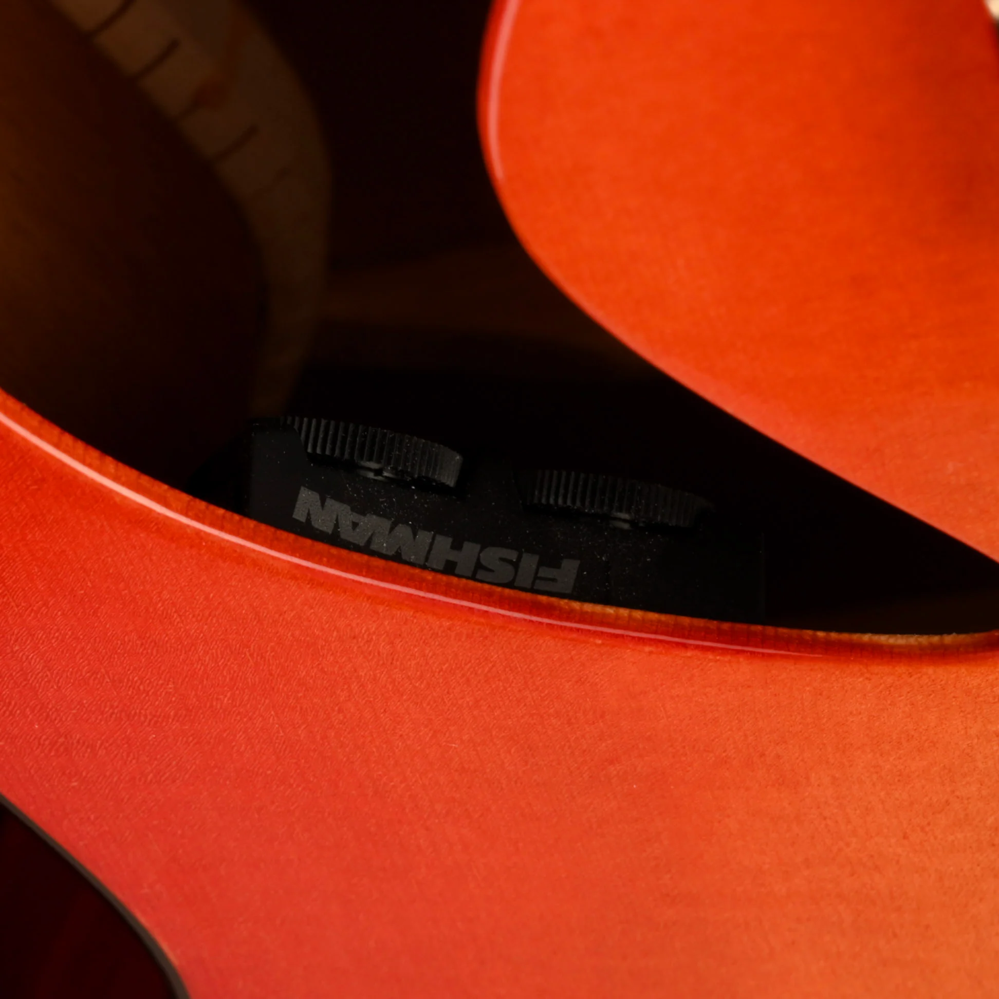 Veillette Grand 16" Baritone 12 String Acoustic Electric Guitar Cherry Sunburst with Case - Image 9