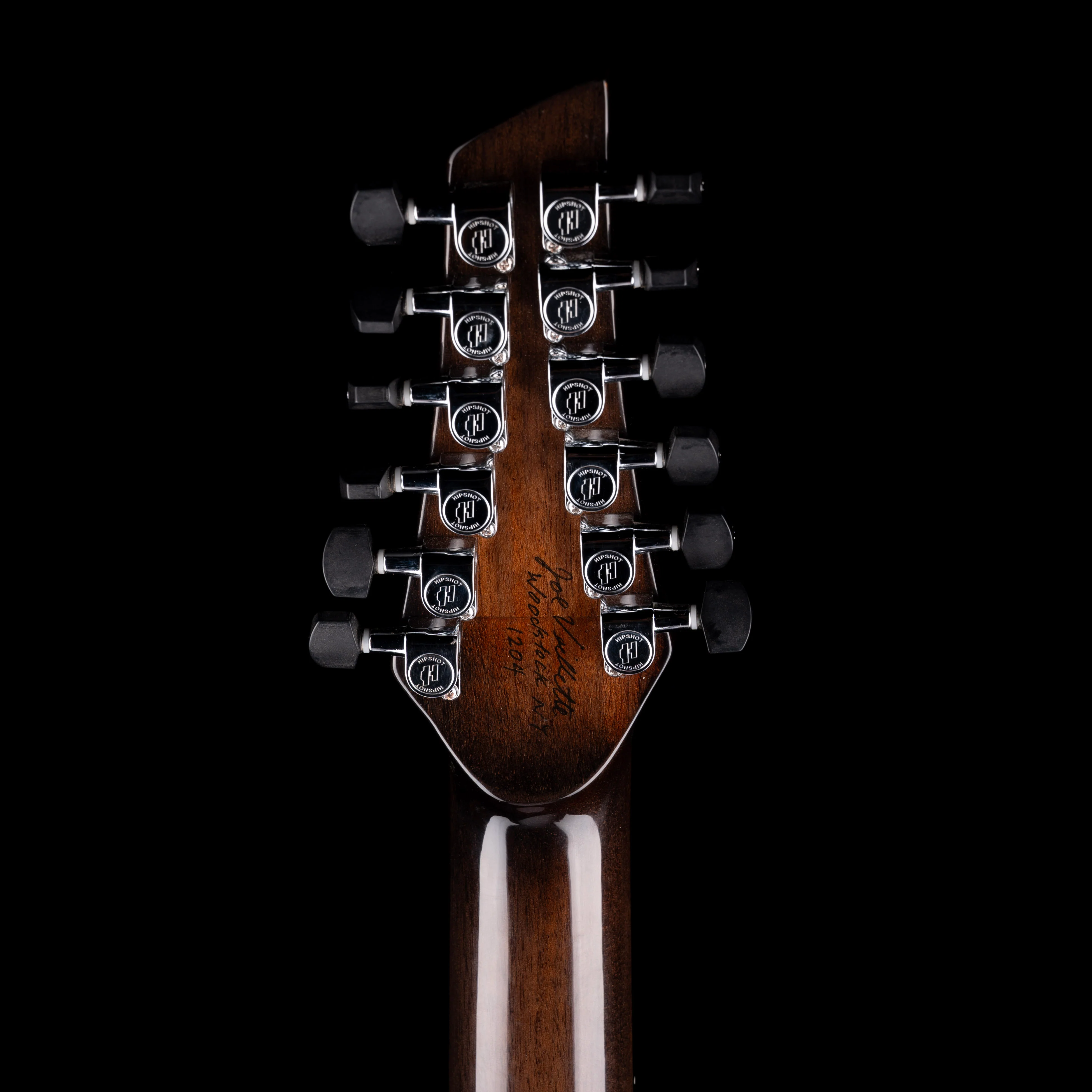 Veillette Swift Archtop 12-String Baritone Slash Specs Trans Black Electric Guitar - Image 13