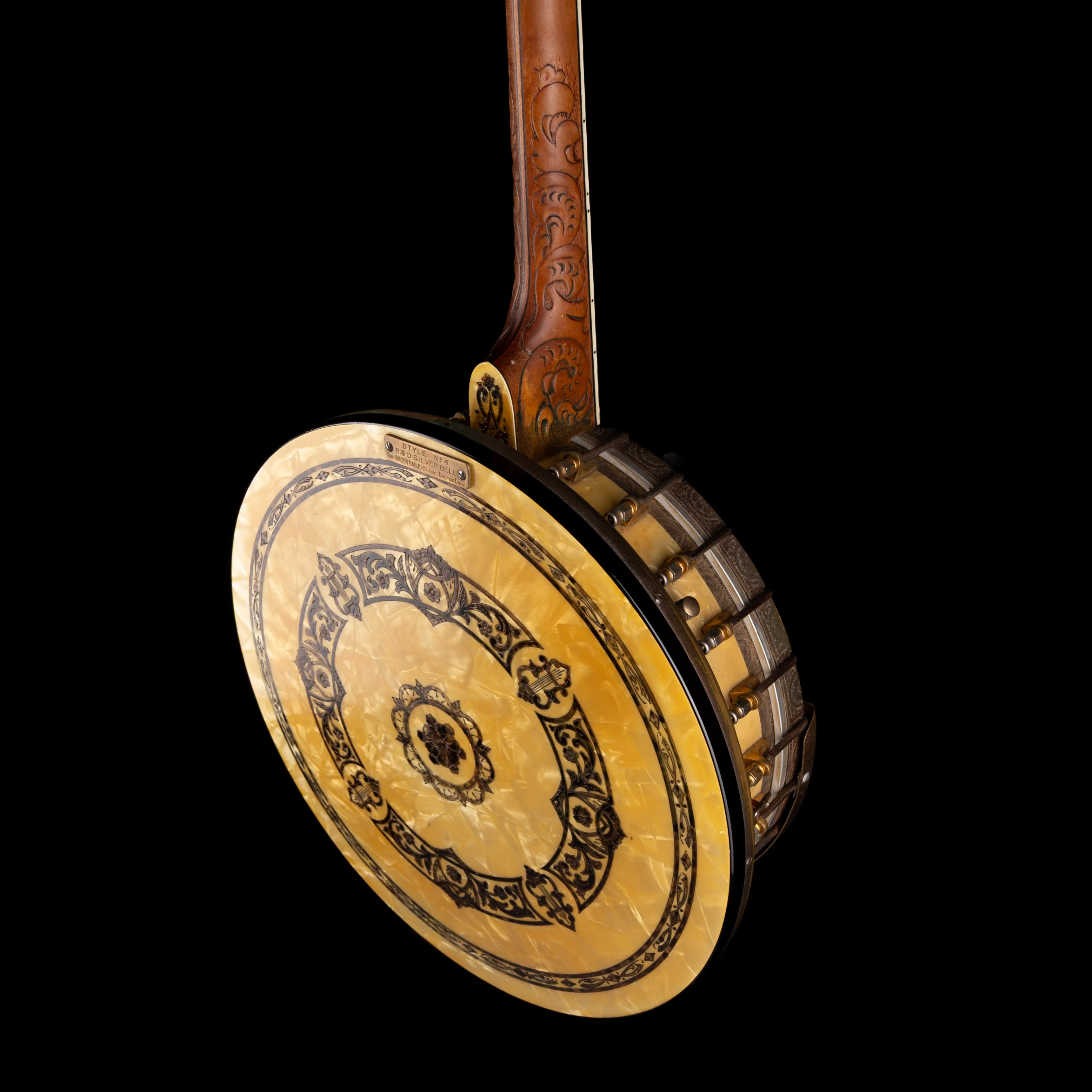Vintage 1930's Bacon and Day Montana Silver Bell Style No. 4 Tenor Banjo with OHSC - Frank Ovanin Collection - Image 9