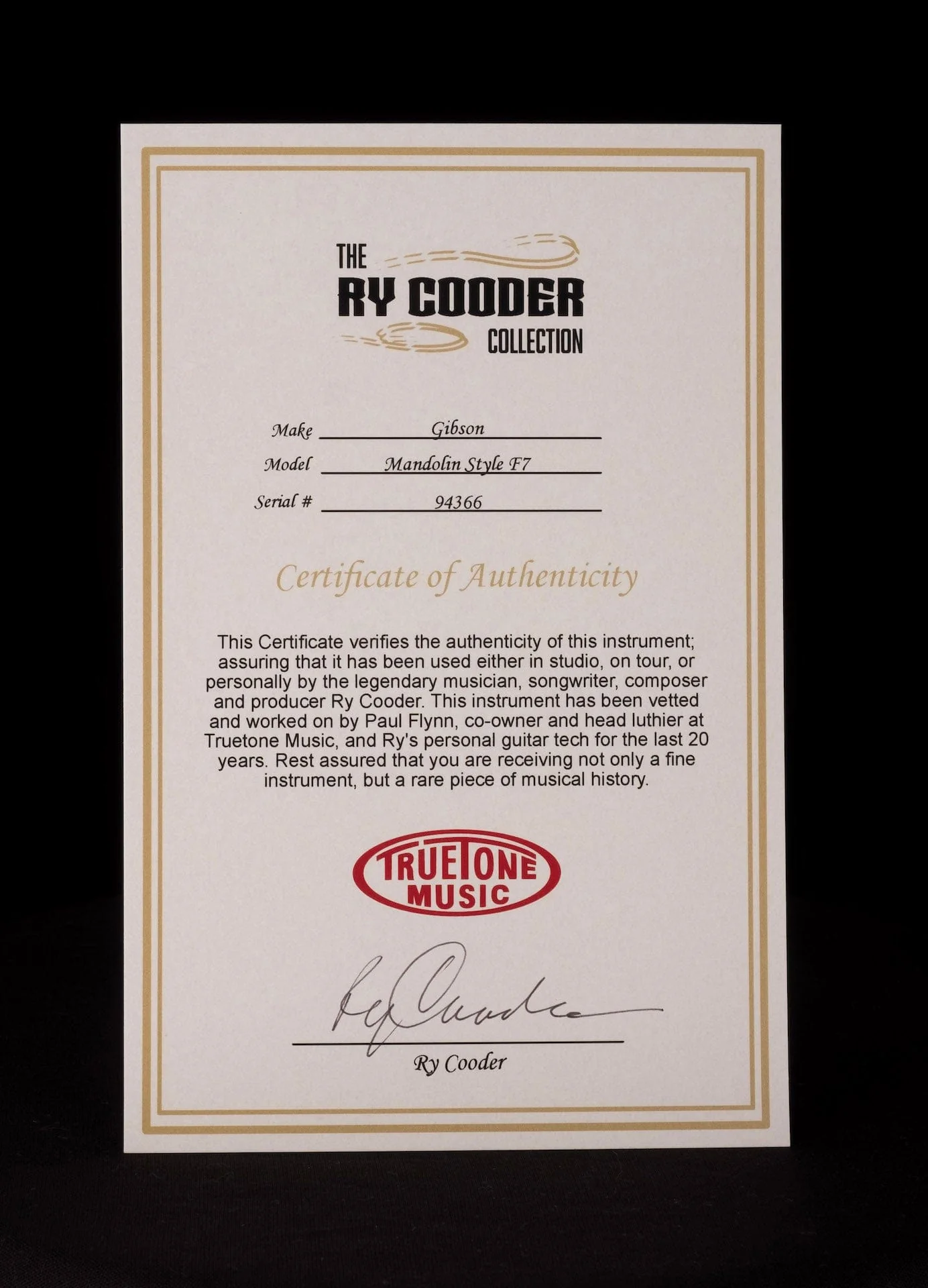 Vintage 1930's Gibson Mandolin Style F7 Owned by Ry Cooder - Image 18