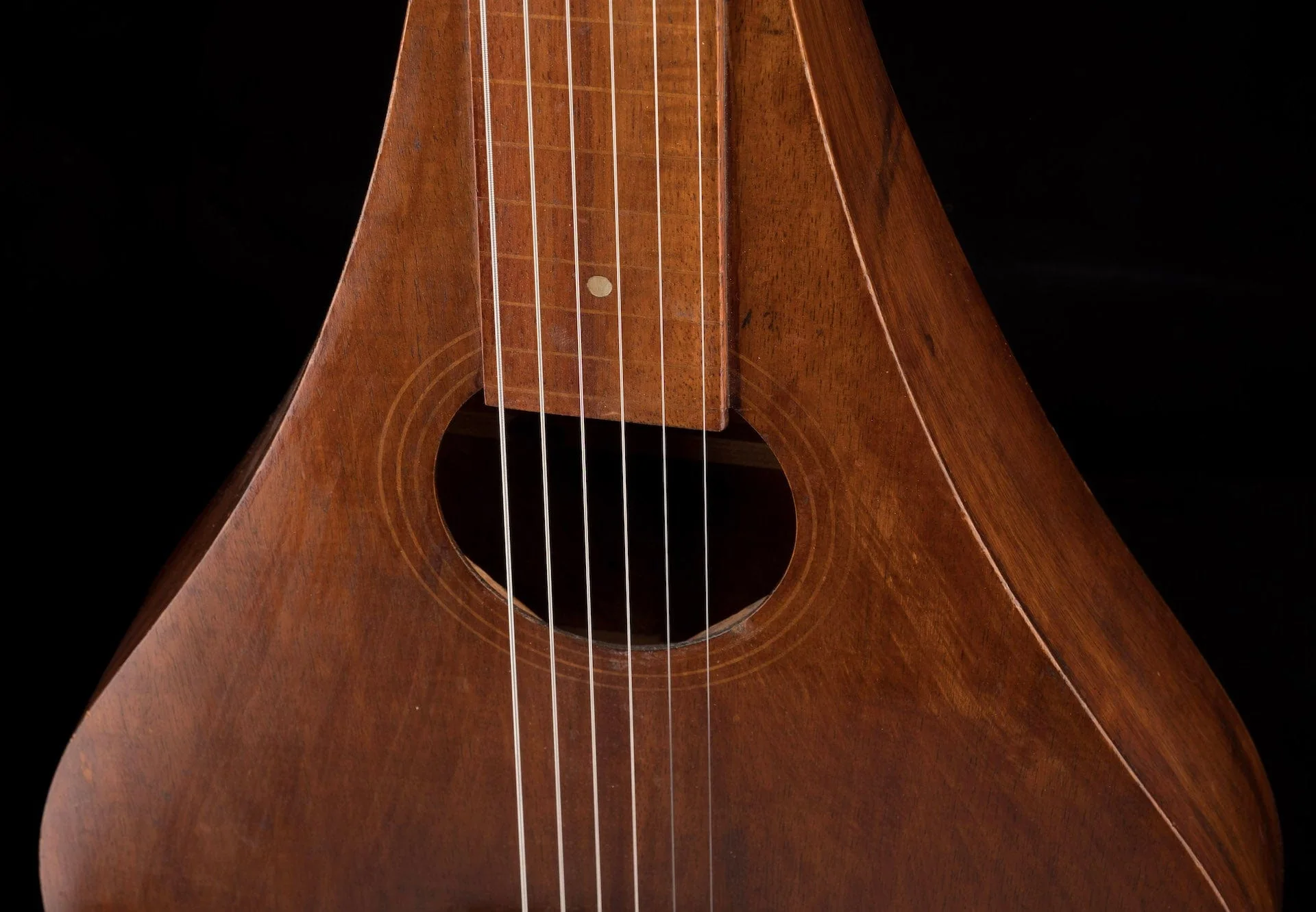 Vintage 1930s Weissenborn Hawaiian Style 1 Teardrop Koa Lap Steel With Soft Shell Case - Image 4