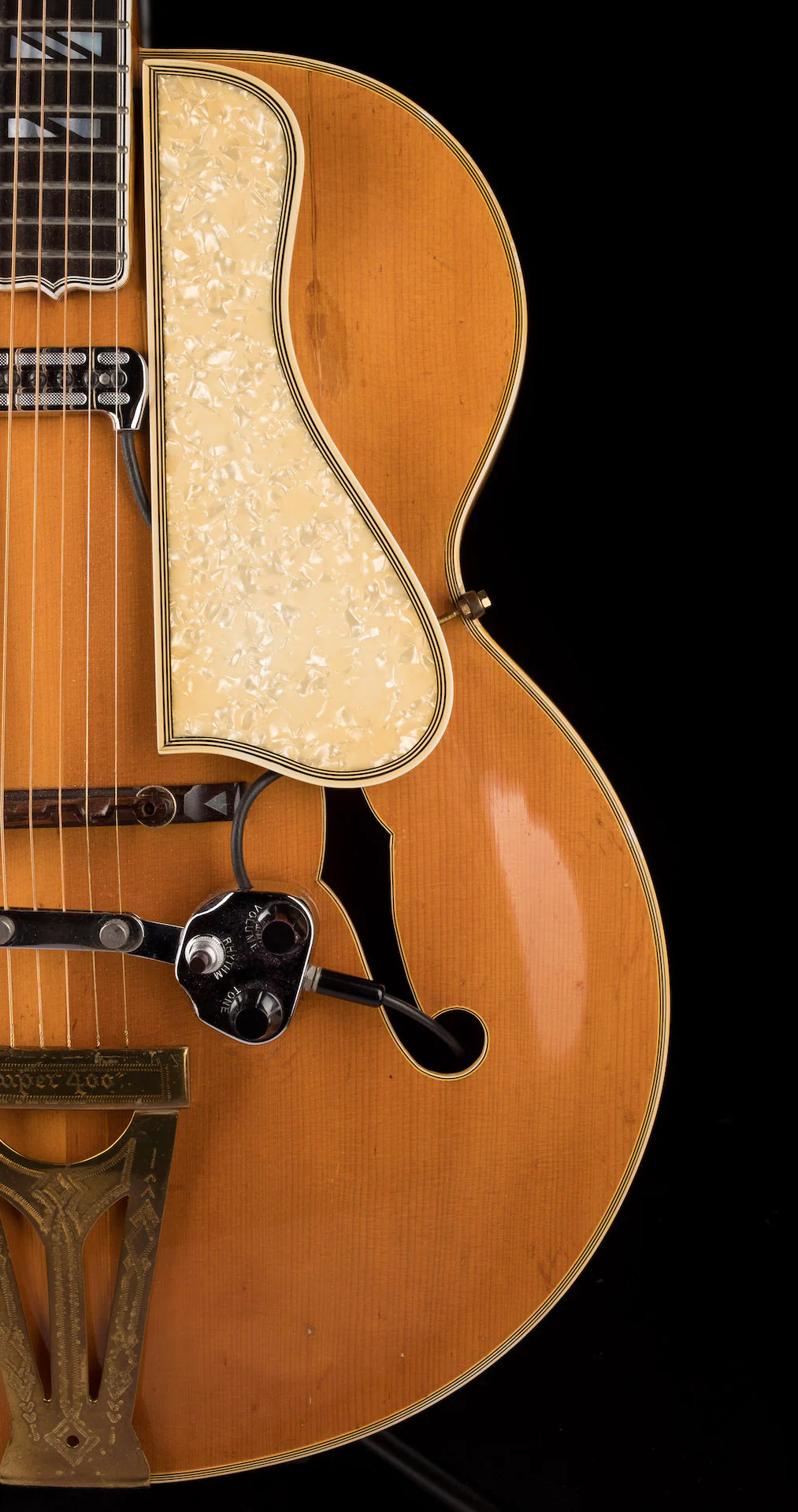 Vintage 1940 Gibson Super 400E Natural with Case - Ry Cooder Collection - Image 9