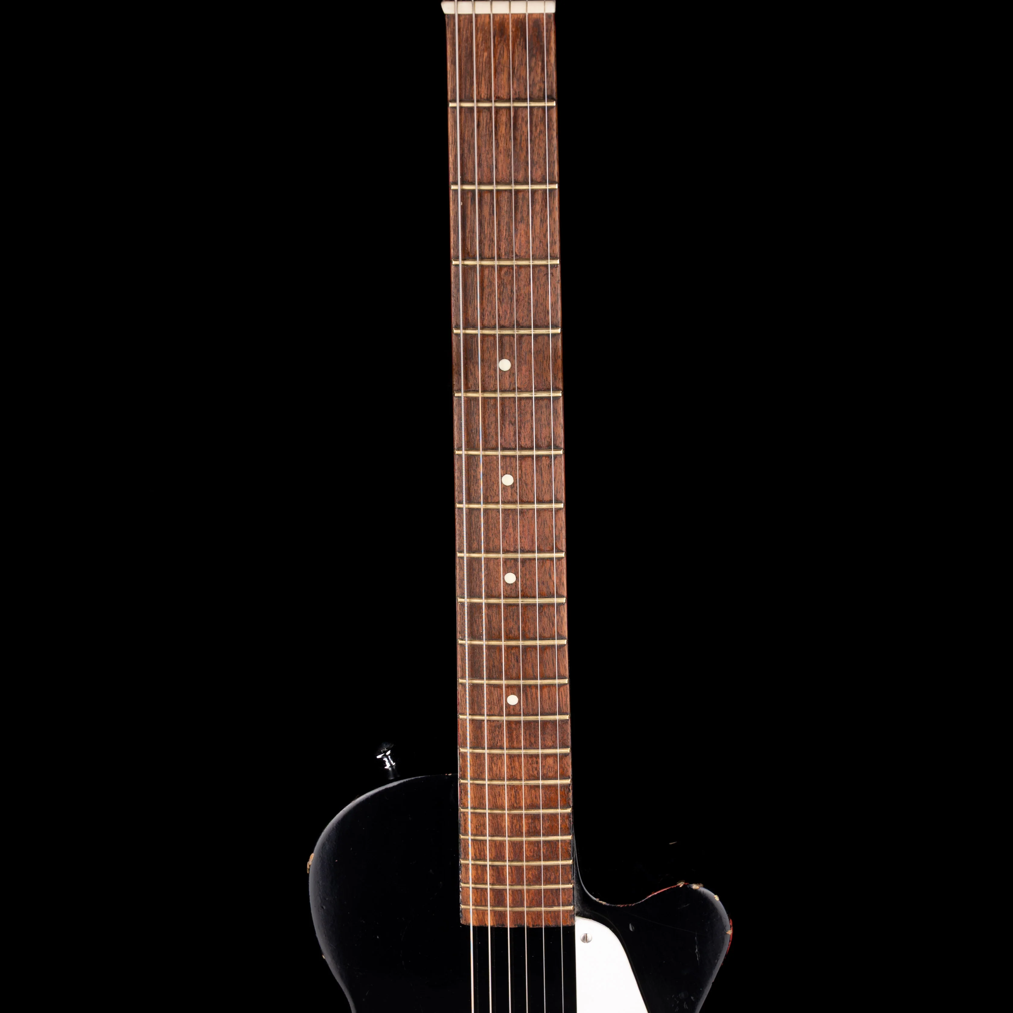 Vintage 1954-58 Kay K-136 Black & White Electric Guitar with Gig Bag - Image 9