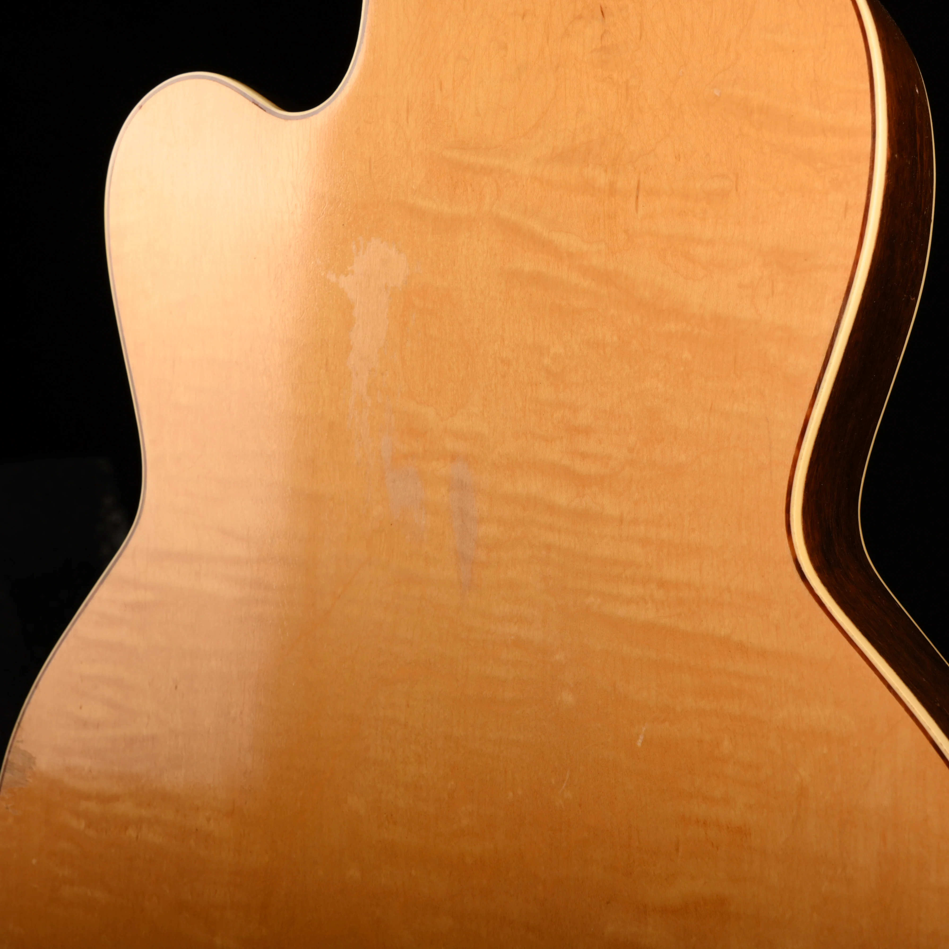 Vintage 1955 Kay Thin Twin Blonde Electric Guitar With OHSC - Image 13