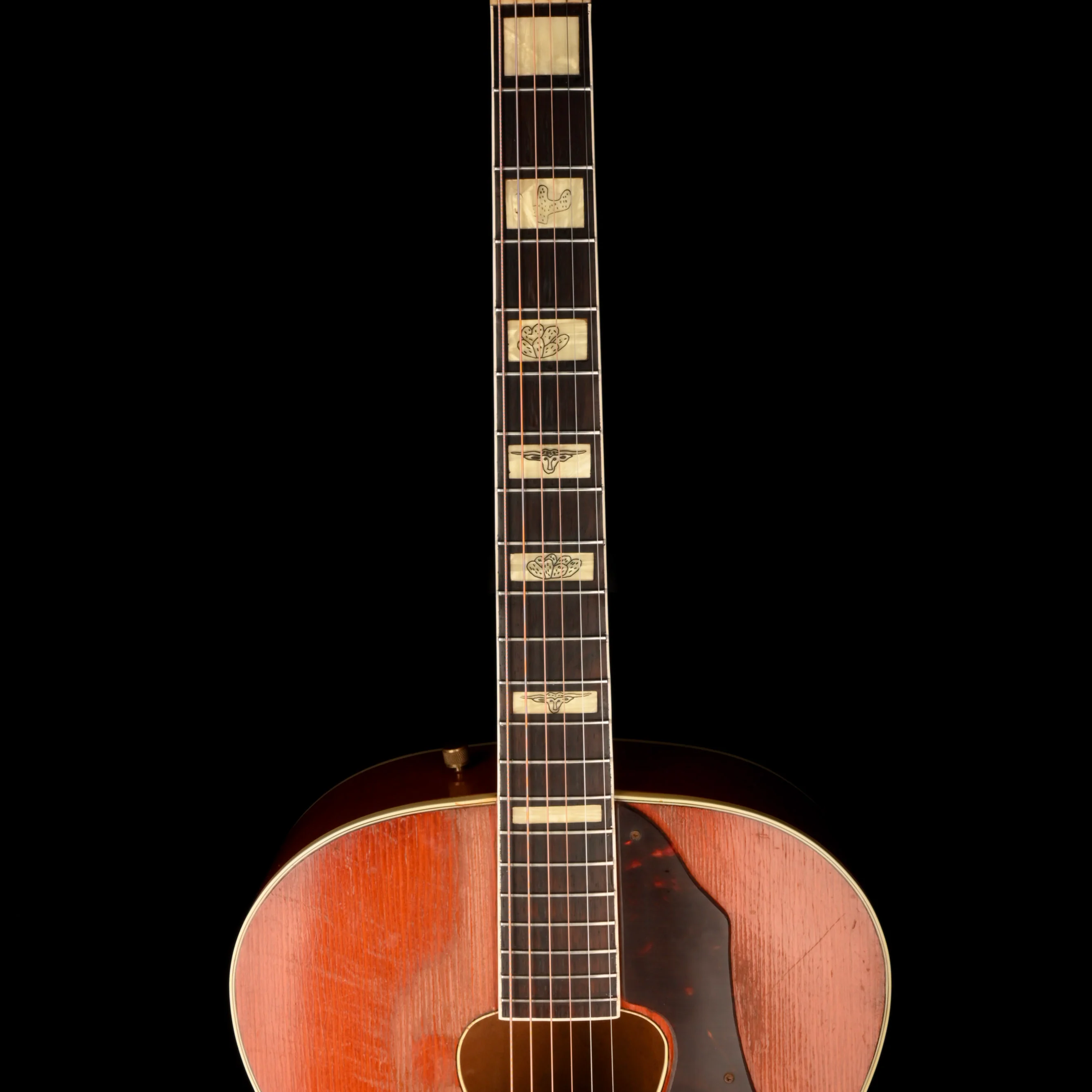 Vintage 1956 Gretsch G6022 Rancher Acoustic Guitar Orange Stain With OHSC - Image 8