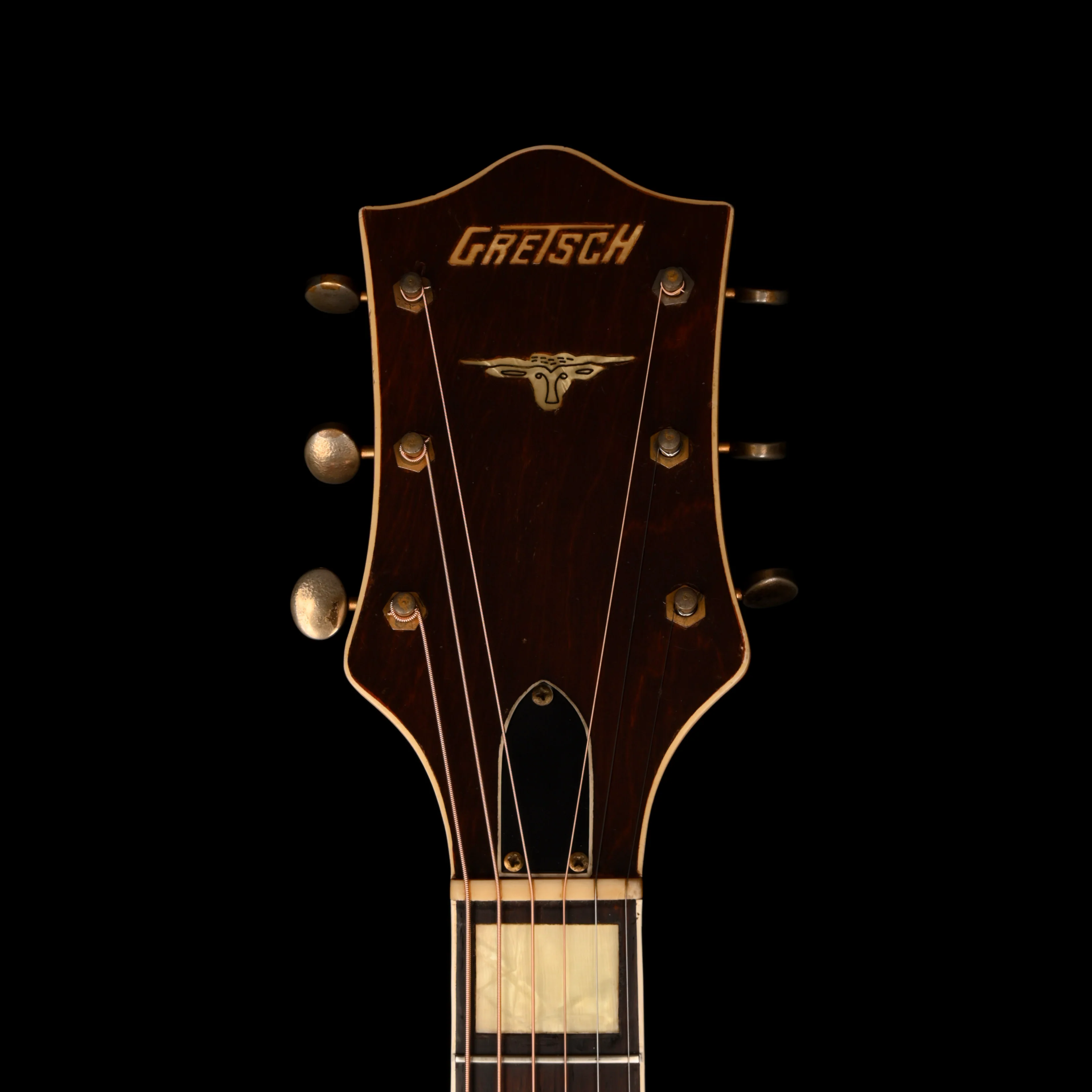 Vintage 1956 Gretsch G6022 Rancher Acoustic Guitar Orange Stain With OHSC - Image 9
