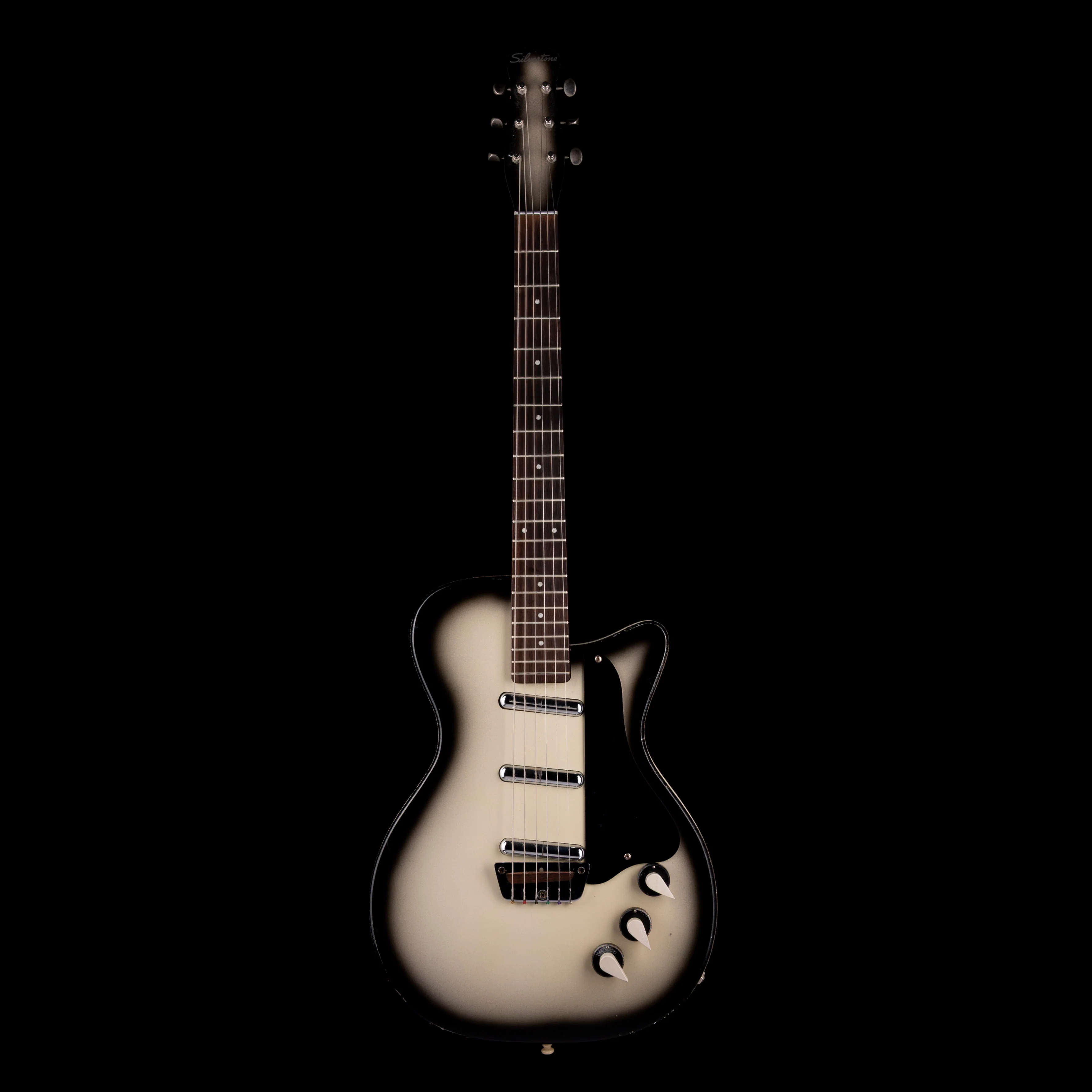 Vintage 1959 Silvertone U3 Model 1305 Sears Silverburst Electric Guitar - Image 2