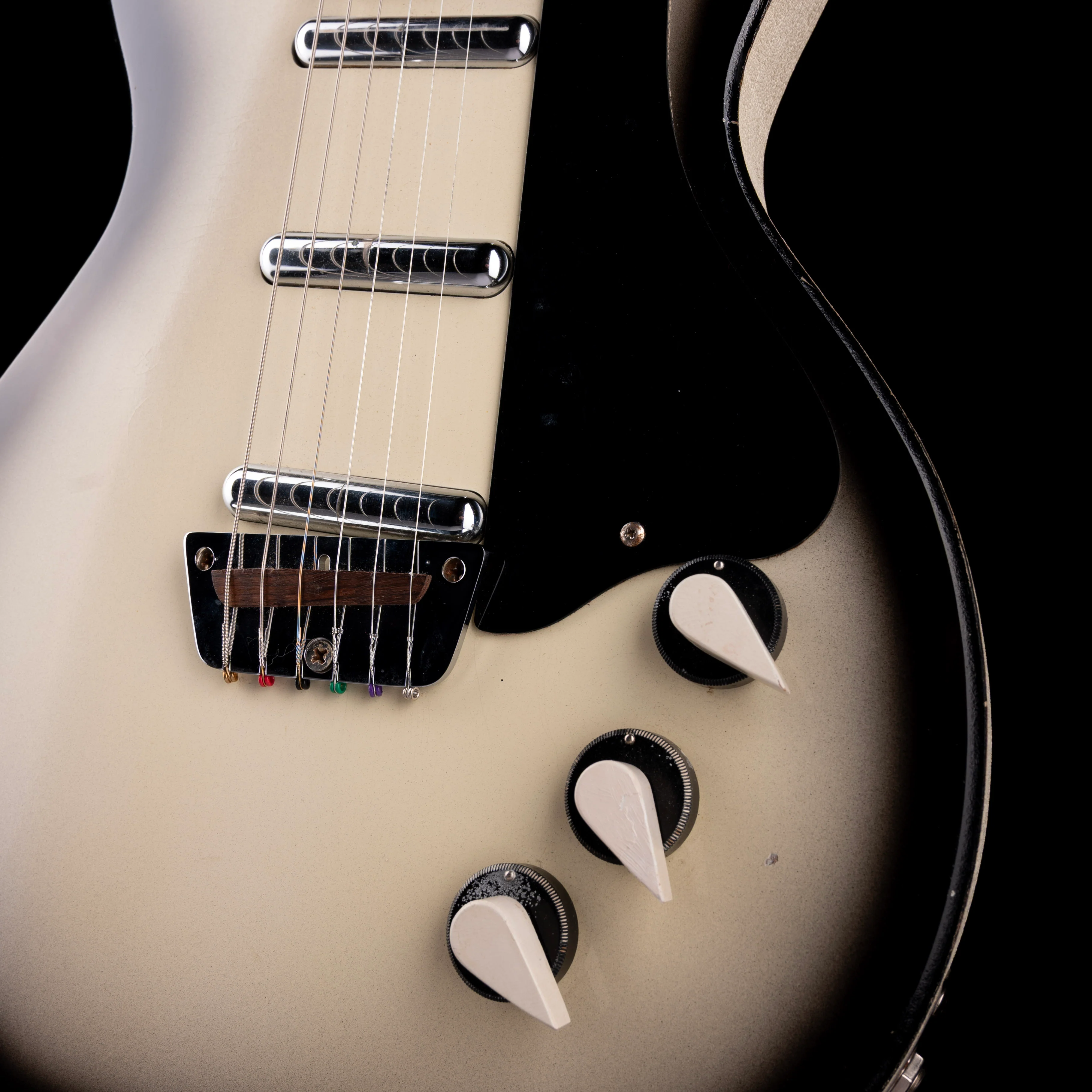 Vintage 1959 Silvertone U3 Model 1305 Sears Silverburst Electric Guitar - Image 5