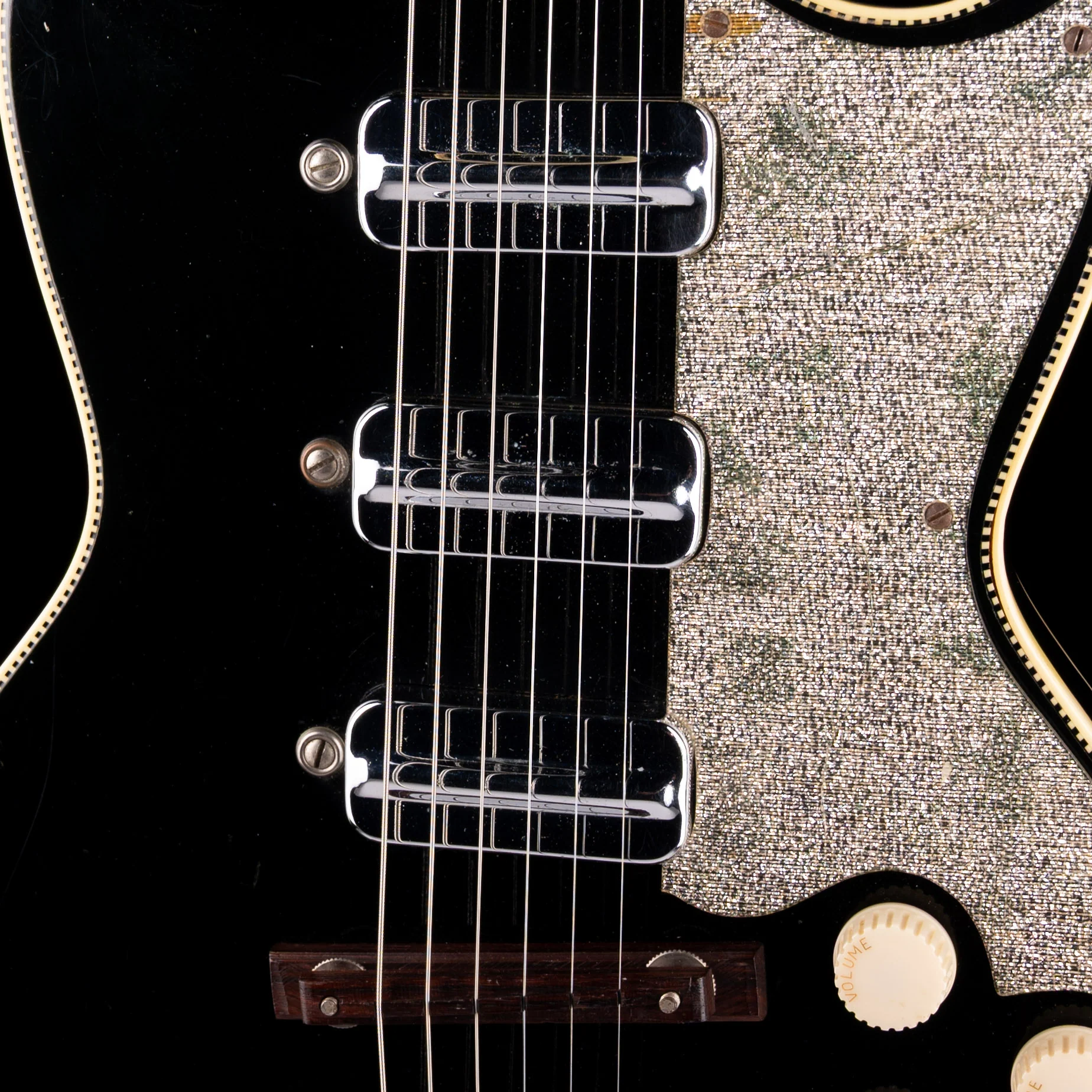 Vintage 1960's Kay Pro Thinline Model 1993 in Speed Demon Black With OSSC - Image 4