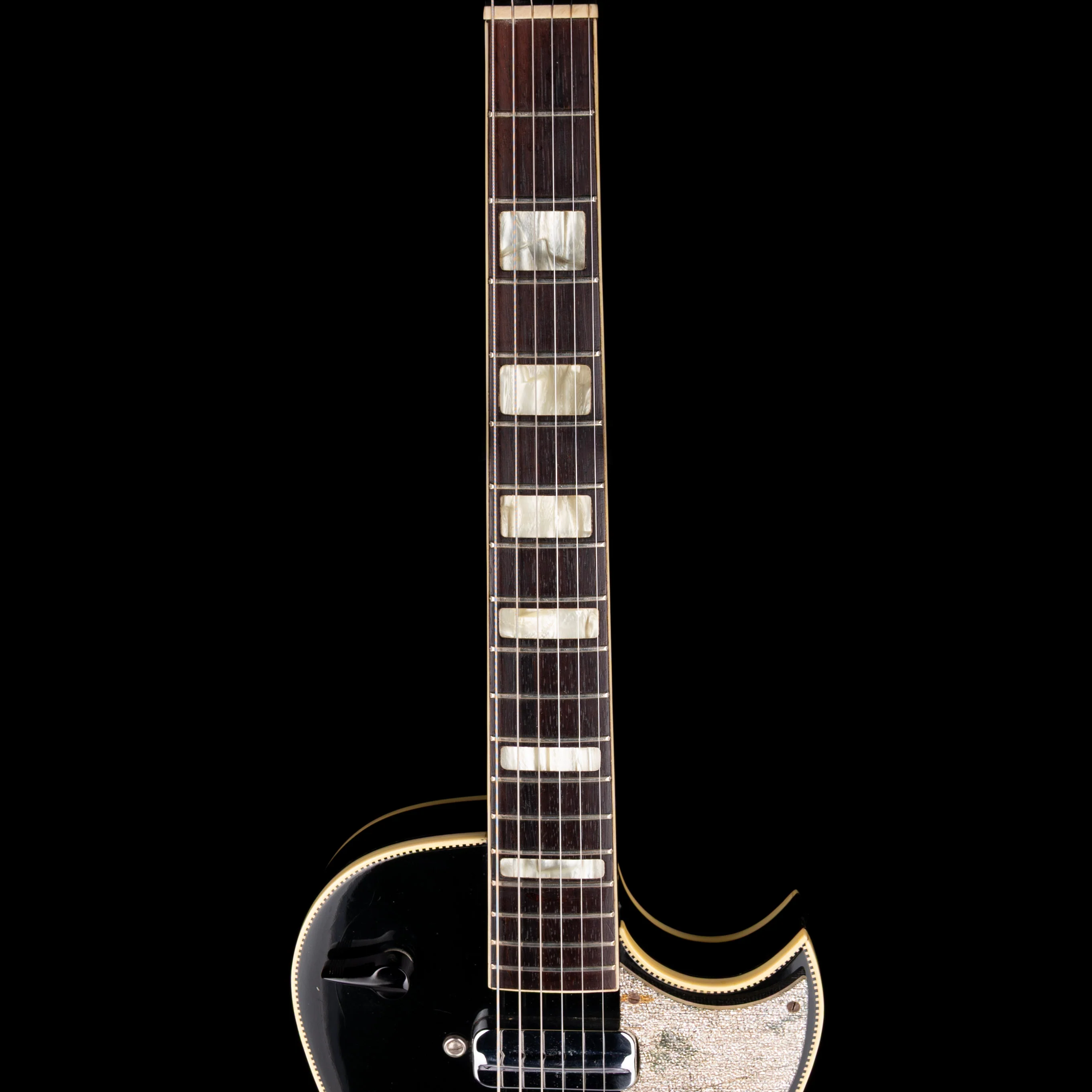 Vintage 1960's Kay Pro Thinline Model 1993 in Speed Demon Black With OSSC - Image 9
