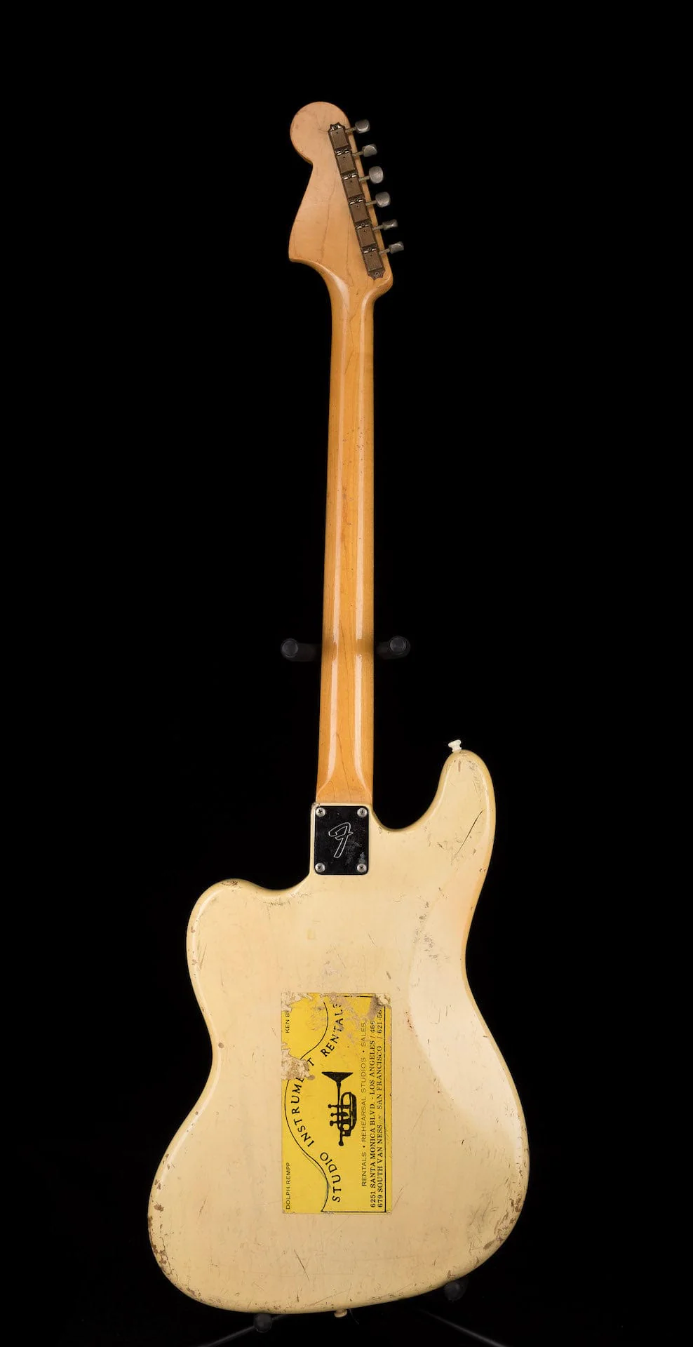 Vintage 1961 Fender Bass VI White Owned by Ry Cooder - Image 16