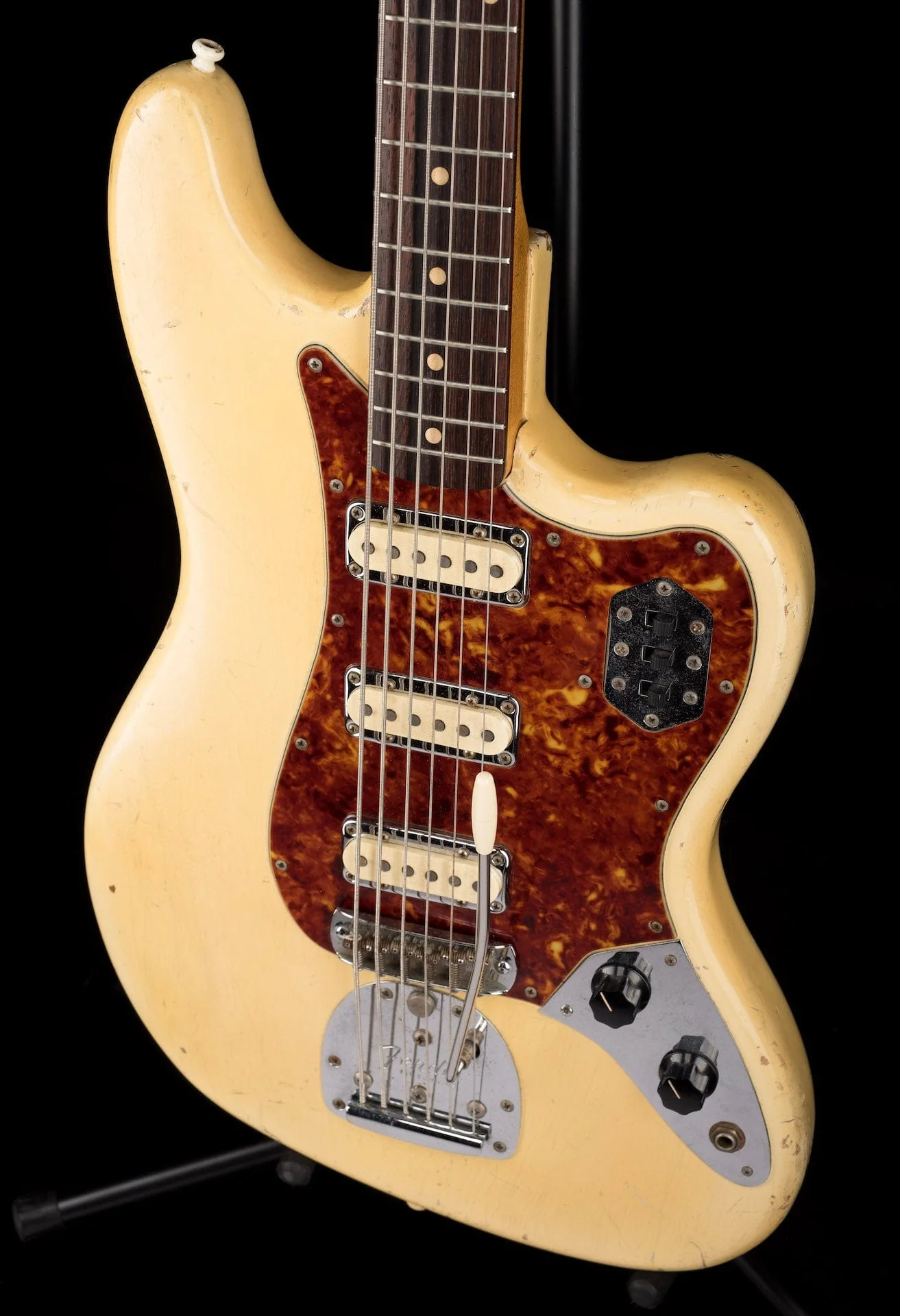 Vintage 1961 Fender Bass VI White Owned by Ry Cooder - Image 4