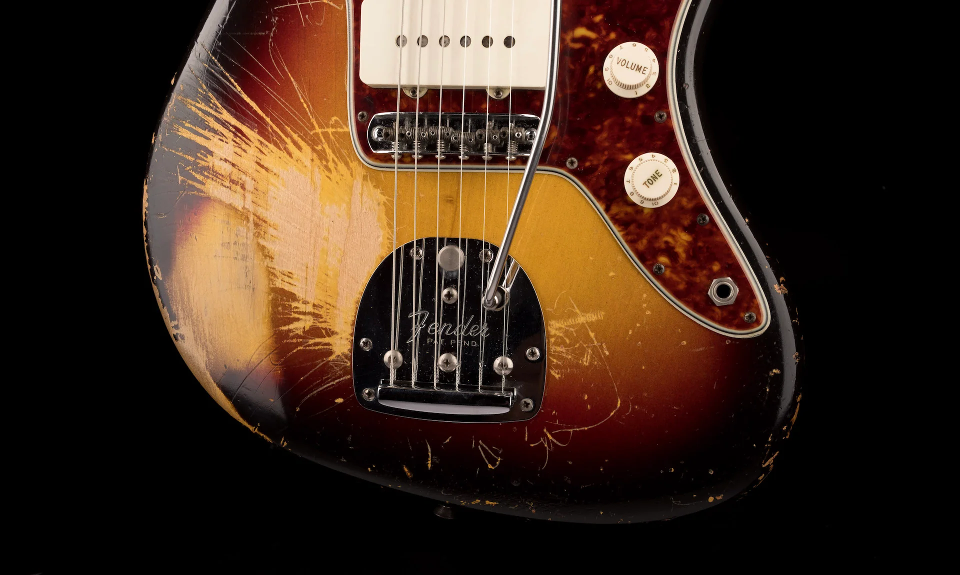 Vintage 1961 Fender Jazzmaster 3-Tone Sunburst with Case - Image 5