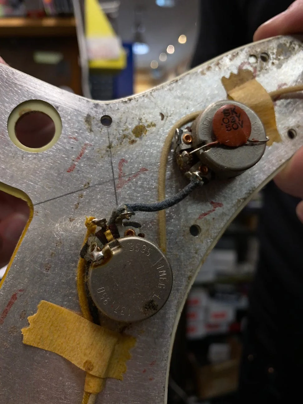 Vintage 1961 Fender Jazzmaster Refinished Refret 14" Radius w/ OHSC - Image 17