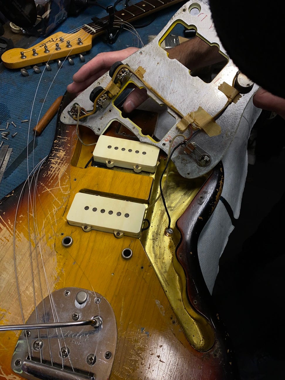 Vintage 1961 Fender Jazzmaster Refinished Refret 14" Radius w/ OHSC - Image 20