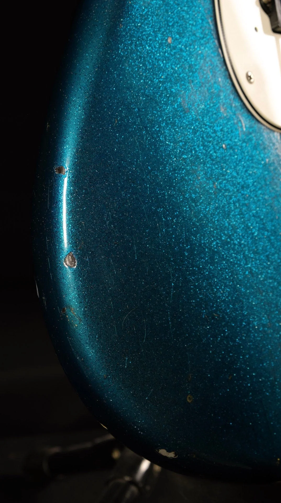 Vintage 1961 Fender Precision Bass Refinished Blue Sparkle With OHSC - Image 18