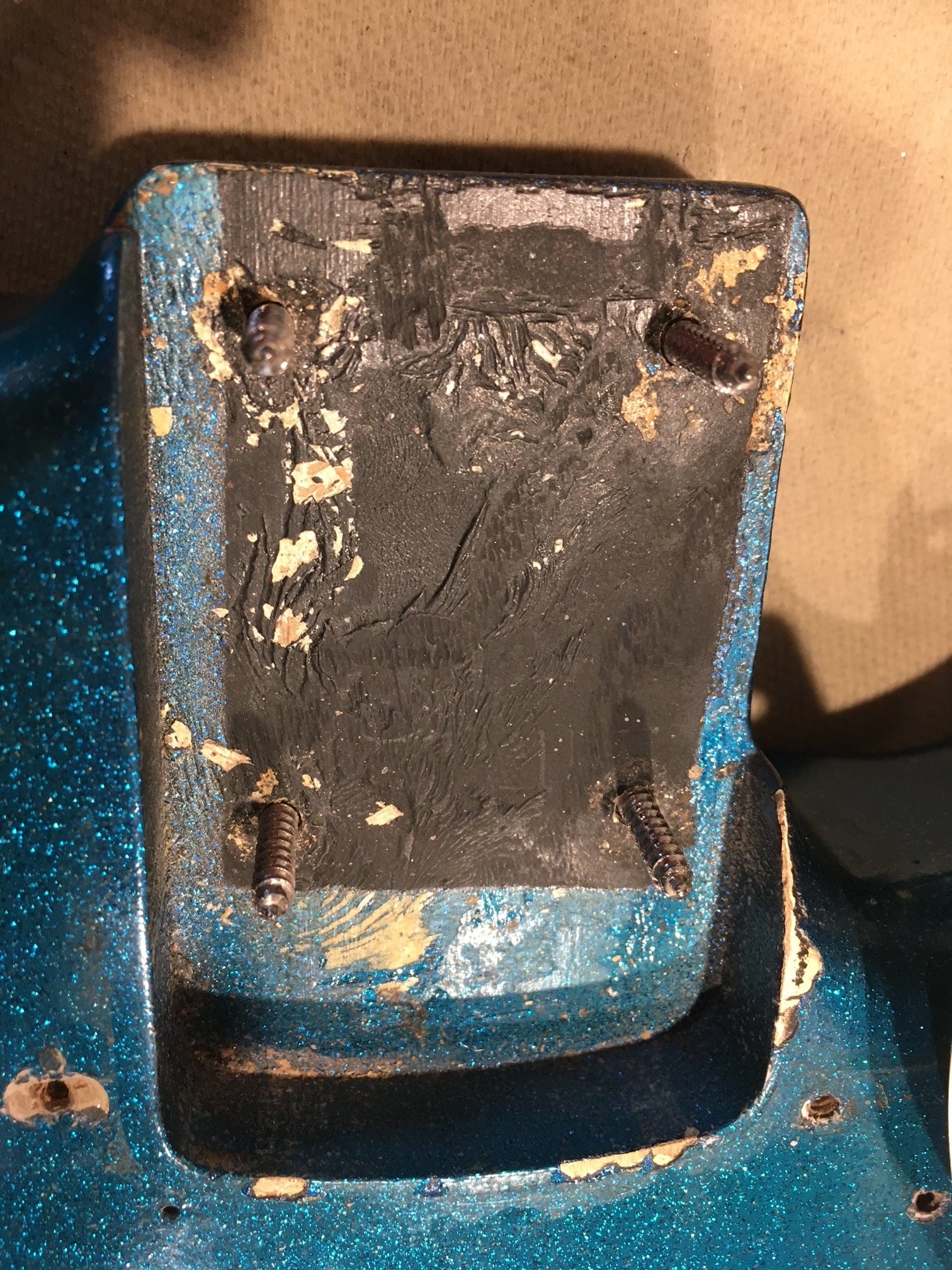 Vintage 1961 Fender Precision Bass Refinished Blue Sparkle With OHSC - Image 27