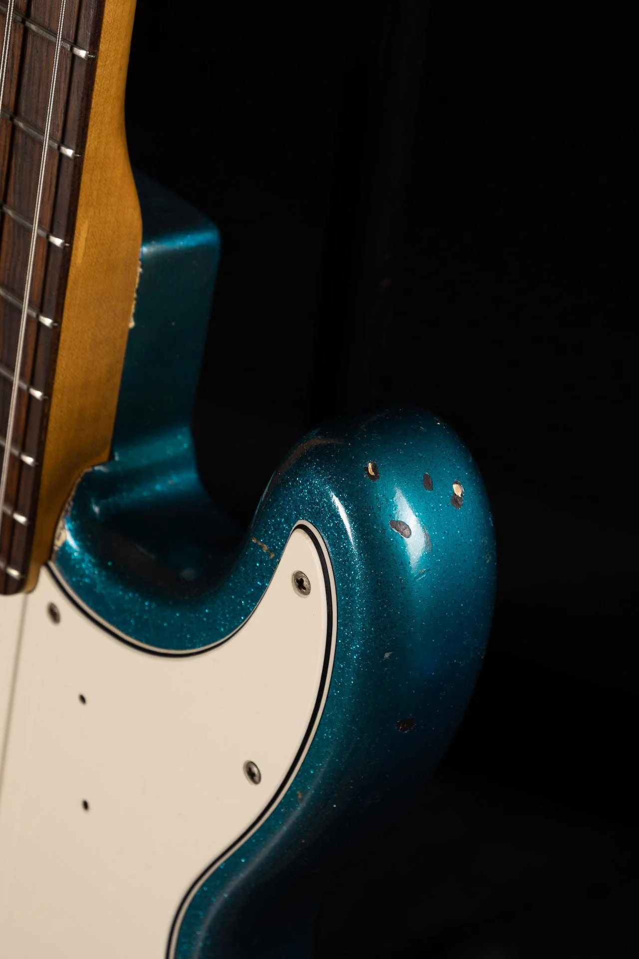 Vintage 1961 Fender Precision Bass Refinished Blue Sparkle With OHSC - Image 7