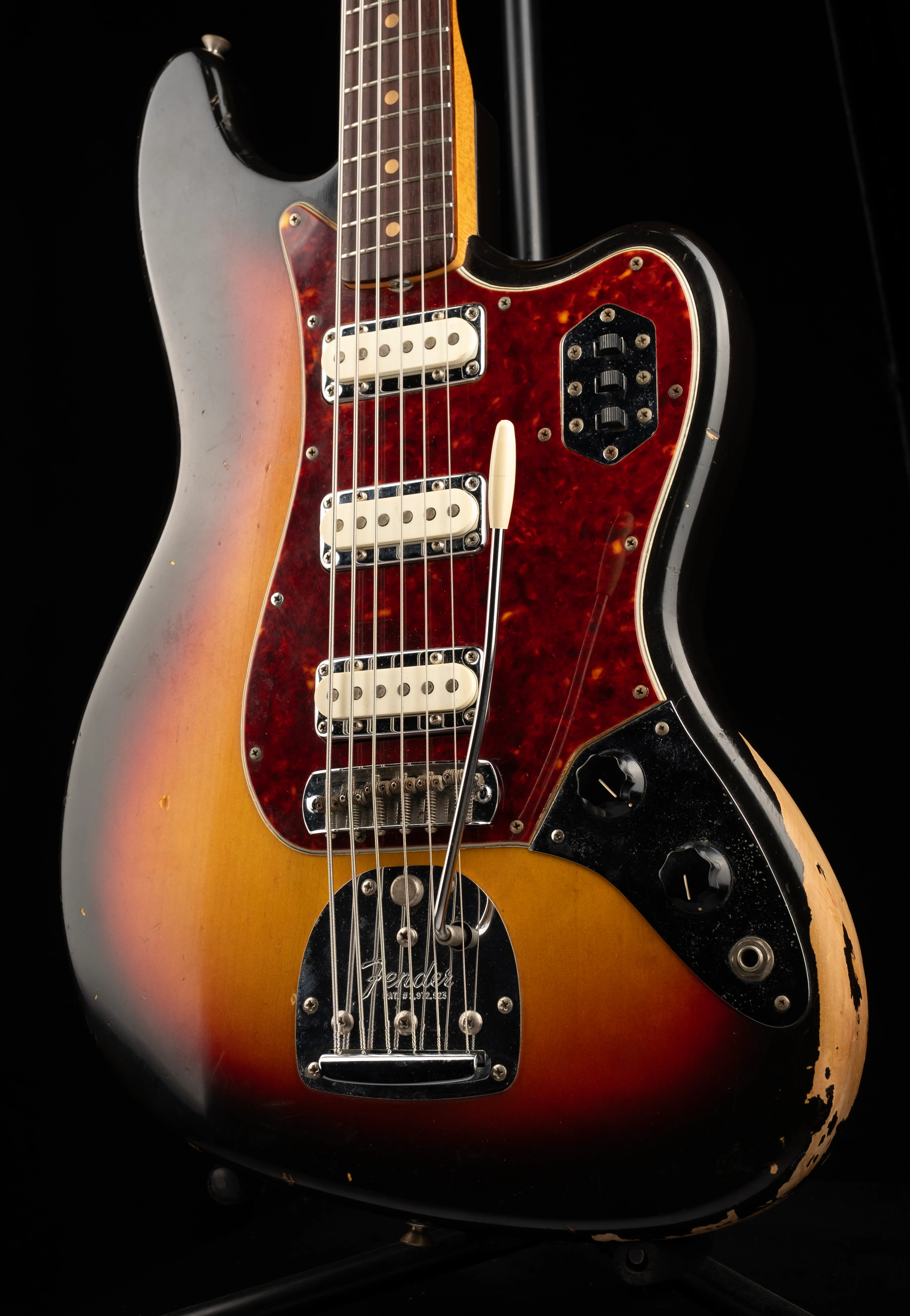 Vintage 1962 Fender Bass VI Sunburst With Gig Bag - Image 3