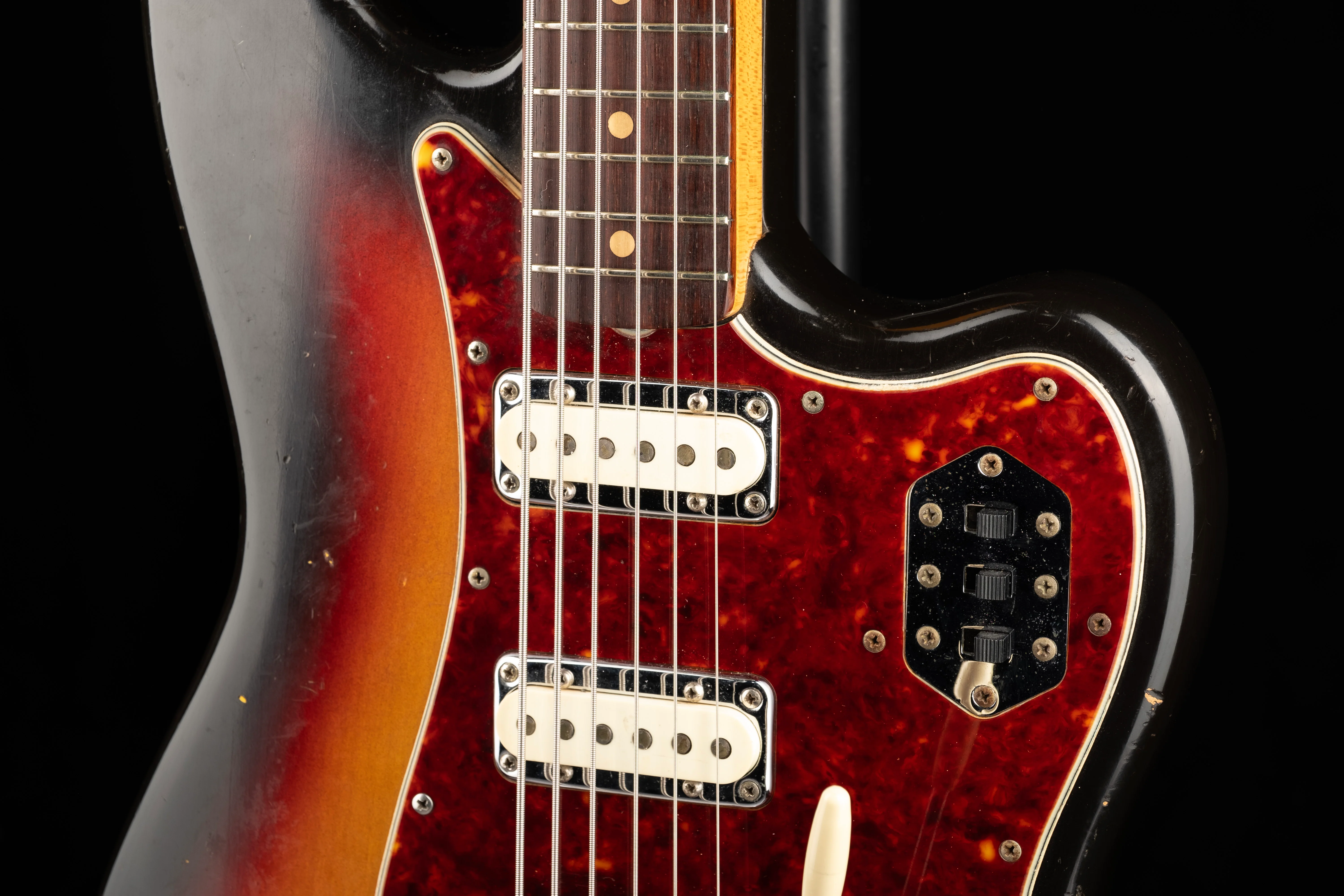 Vintage 1962 Fender Bass VI Sunburst With Gig Bag - Image 6