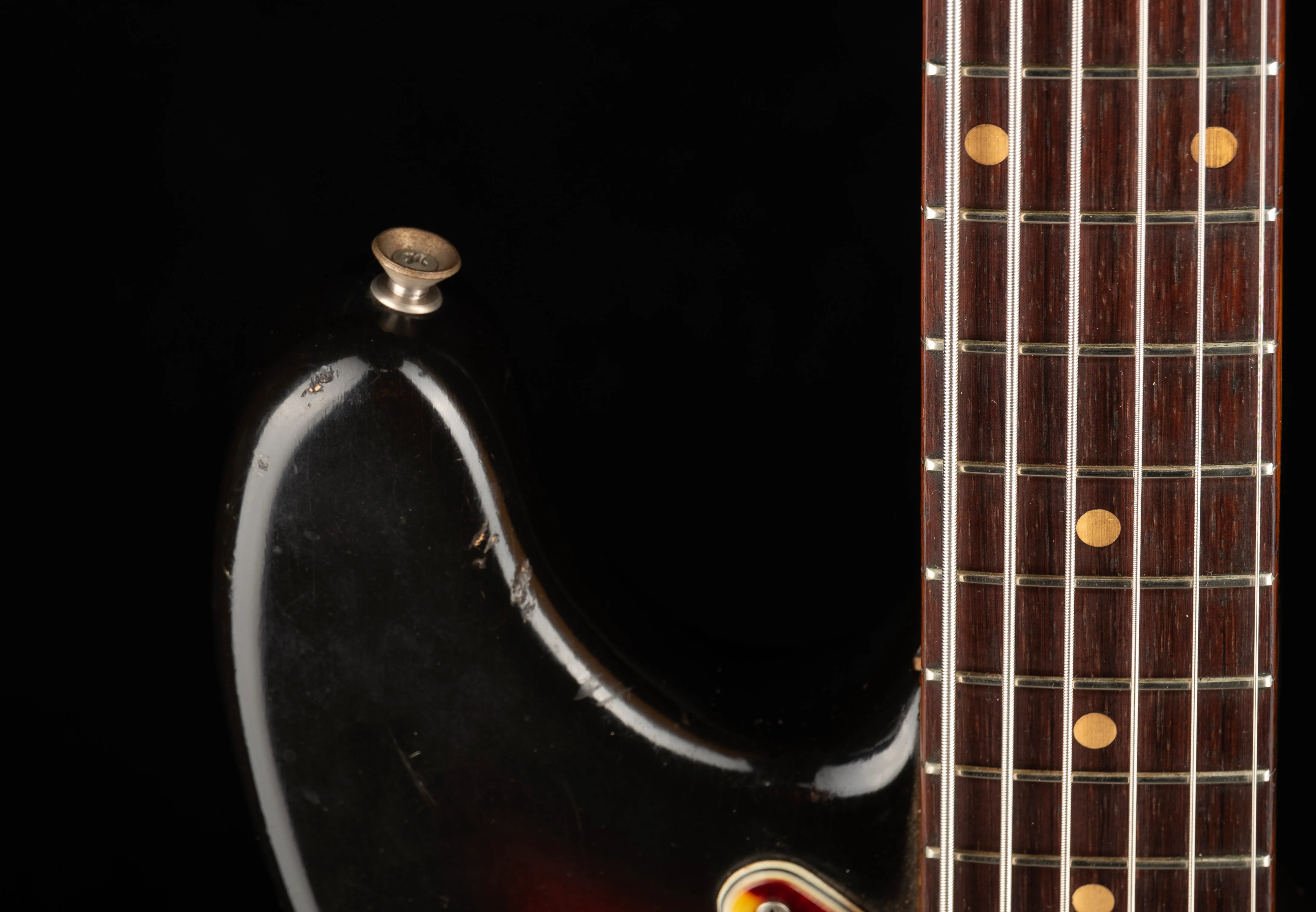 Vintage 1962 Fender Bass VI Sunburst With Gig Bag - Image 8