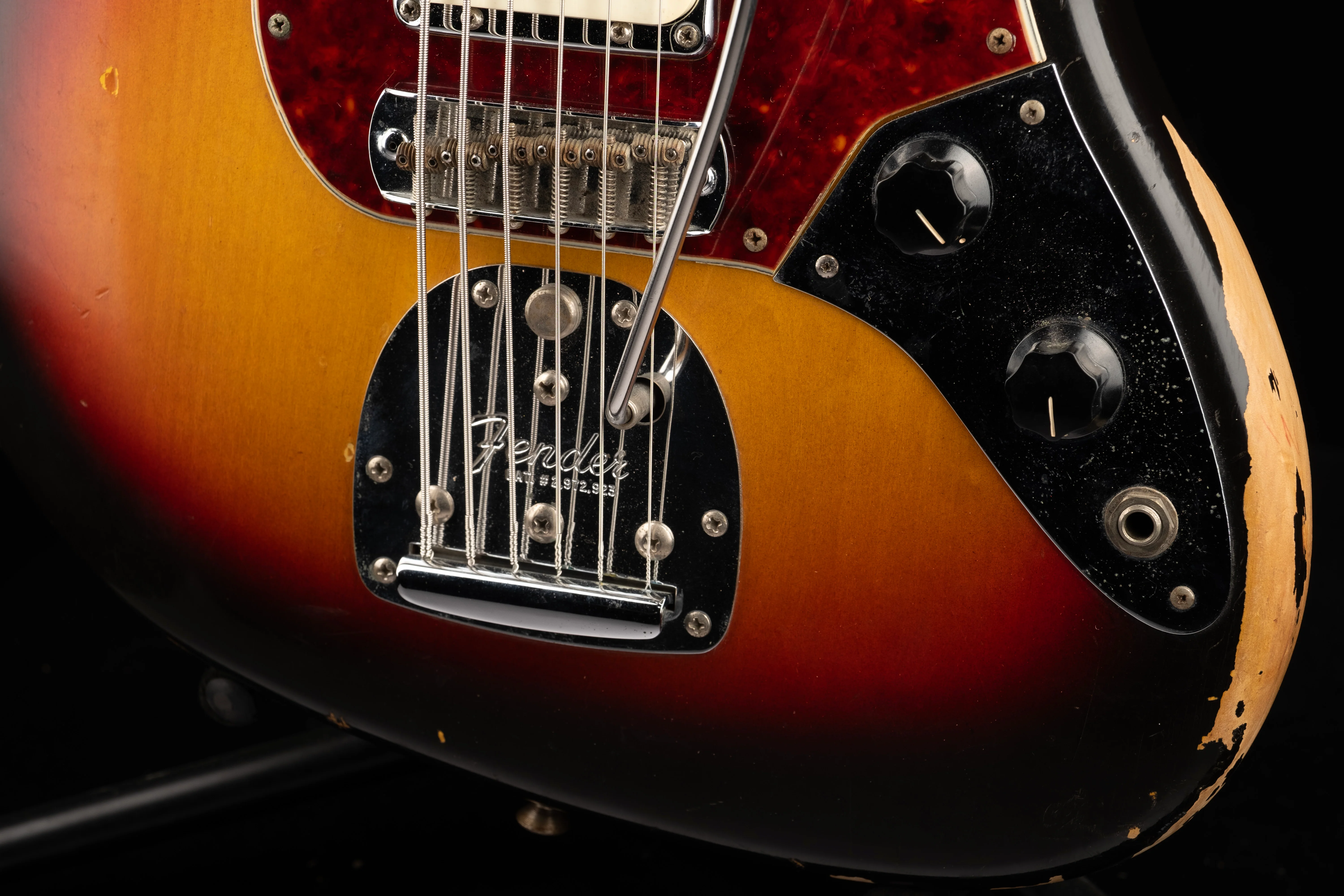 Vintage 1962 Fender Bass VI Sunburst With Gig Bag - Image 9