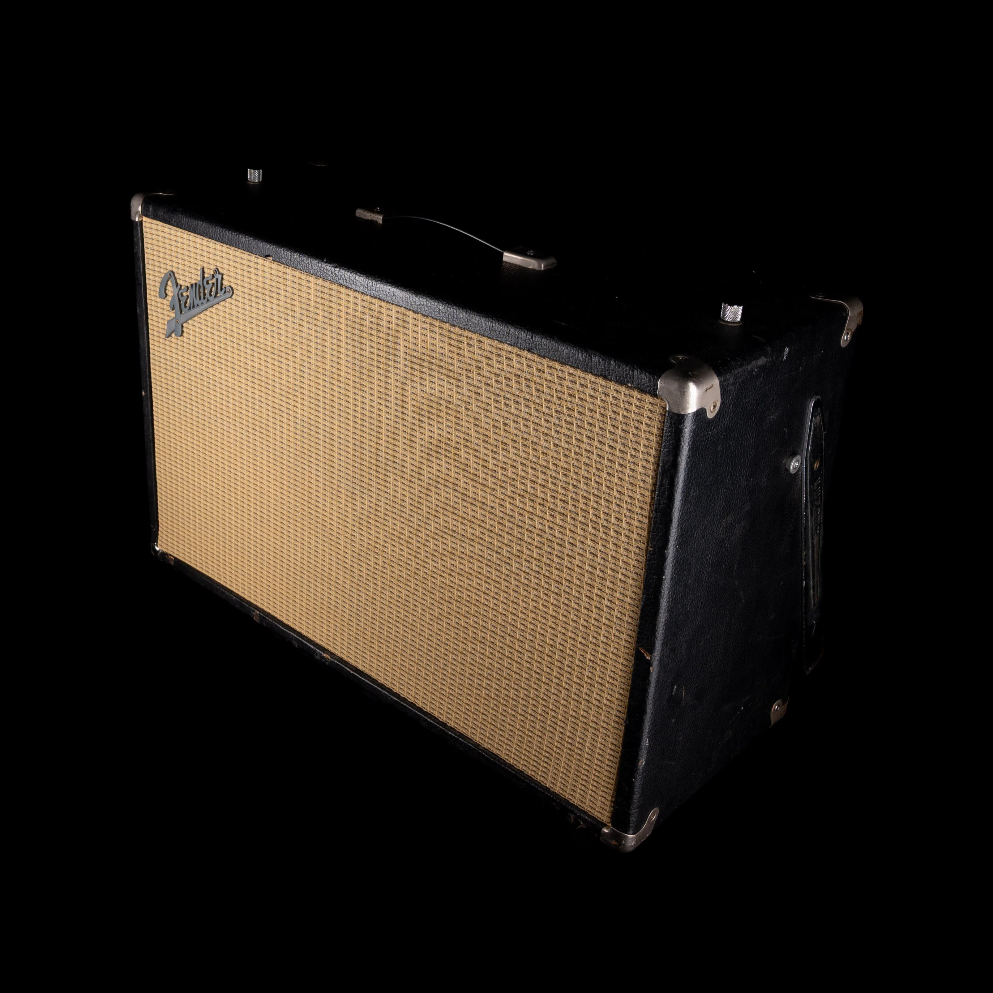 Vintage 1962 Fender Tremolux Guitar Amp Head and 2x10 Cabinet Black - Image 14