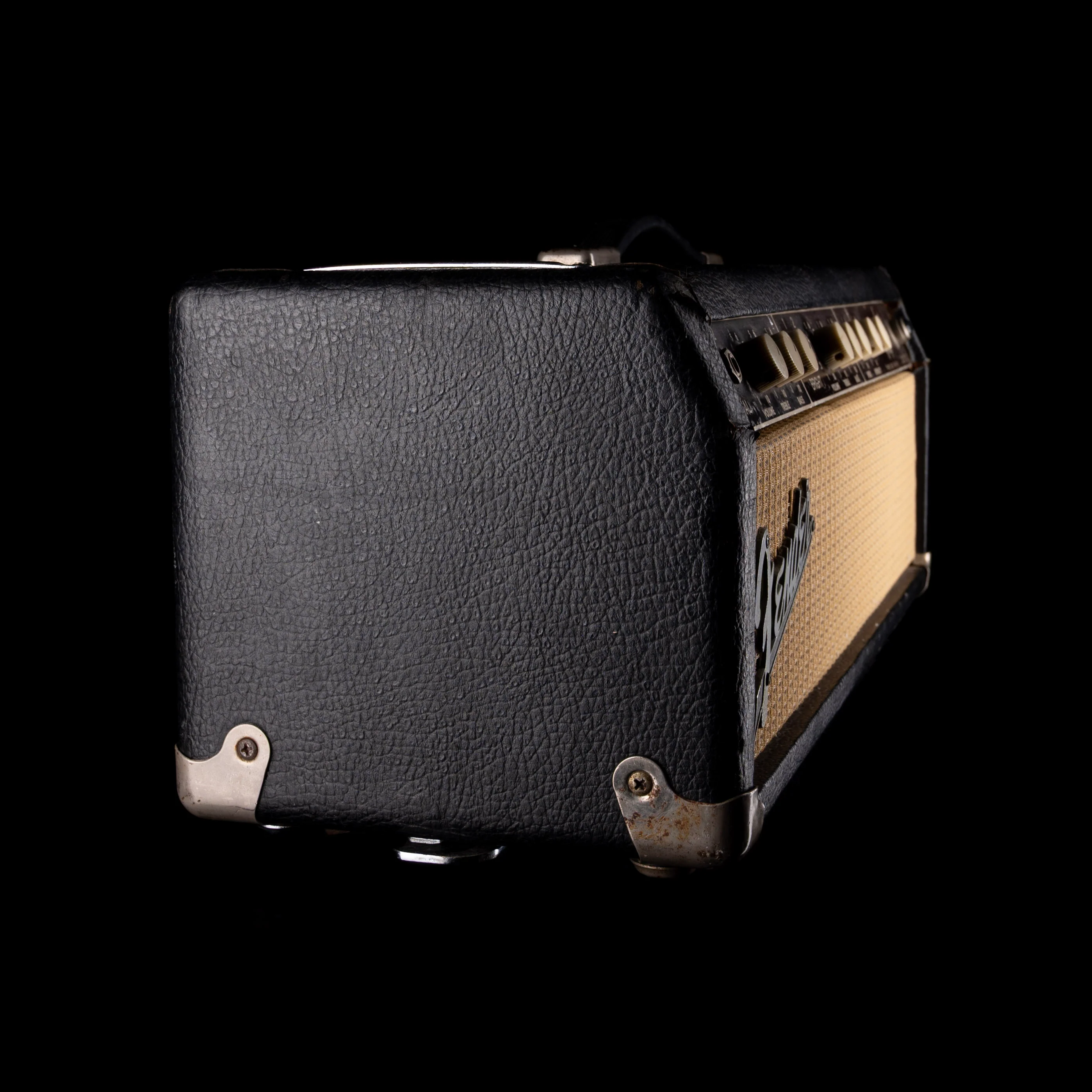 Vintage 1962 Fender Tremolux Guitar Amp Head and 2x10 Cabinet Black - Image 9
