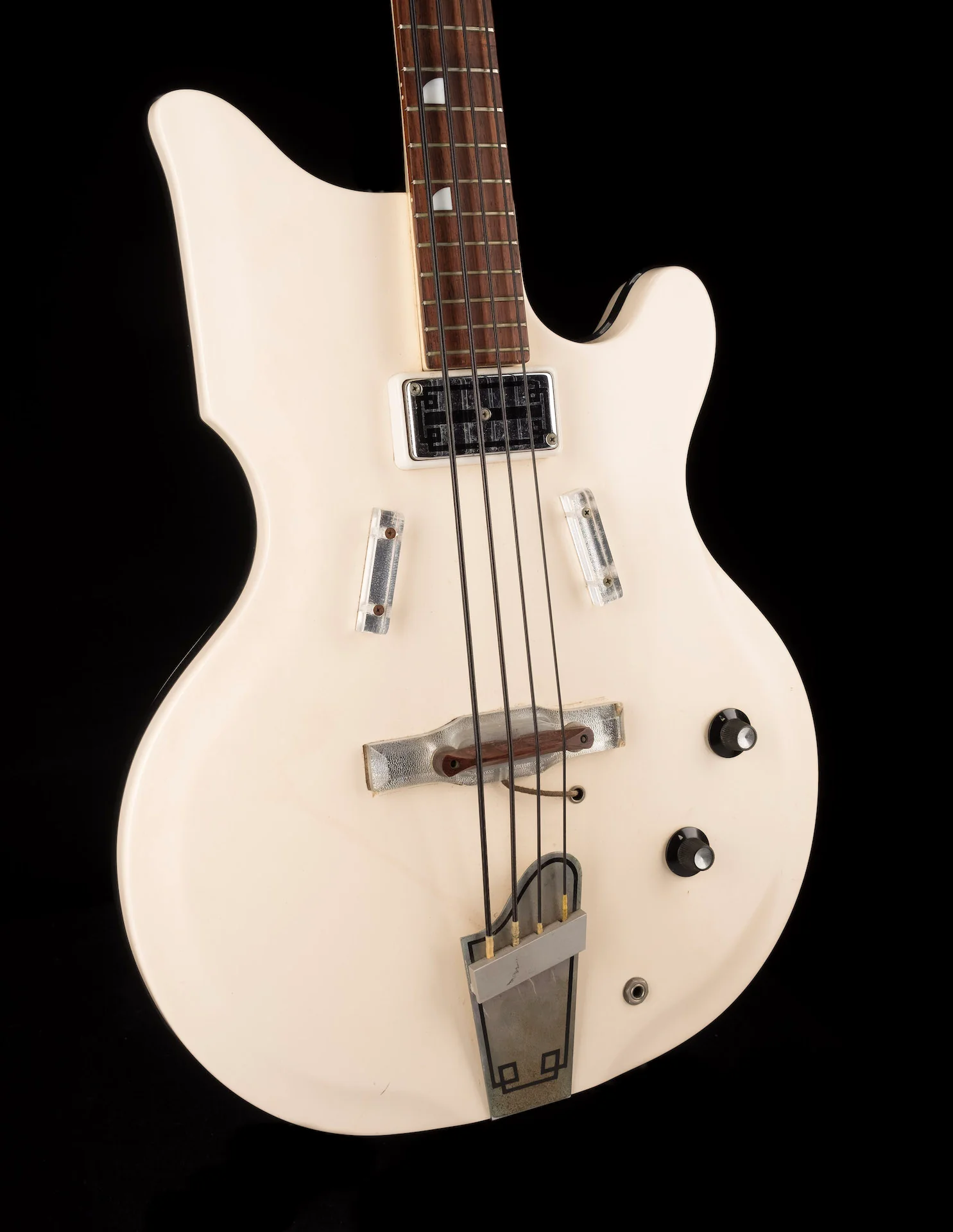 Vintage 1962 National Val-Pro 85 Bass White with OHSC - Ry Cooder Collection - Image 10