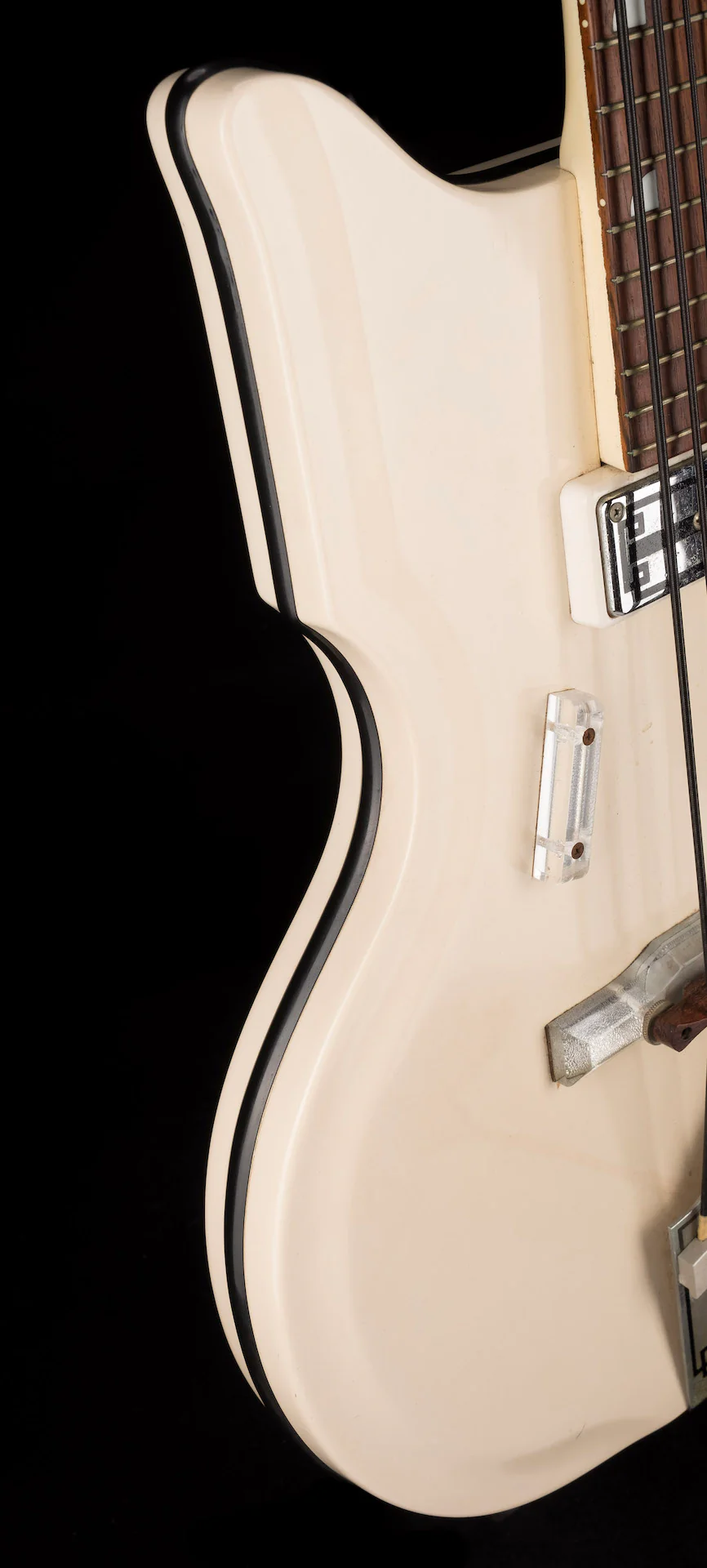 Vintage 1962 National Val-Pro 85 Bass White with OHSC - Ry Cooder Collection - Image 11
