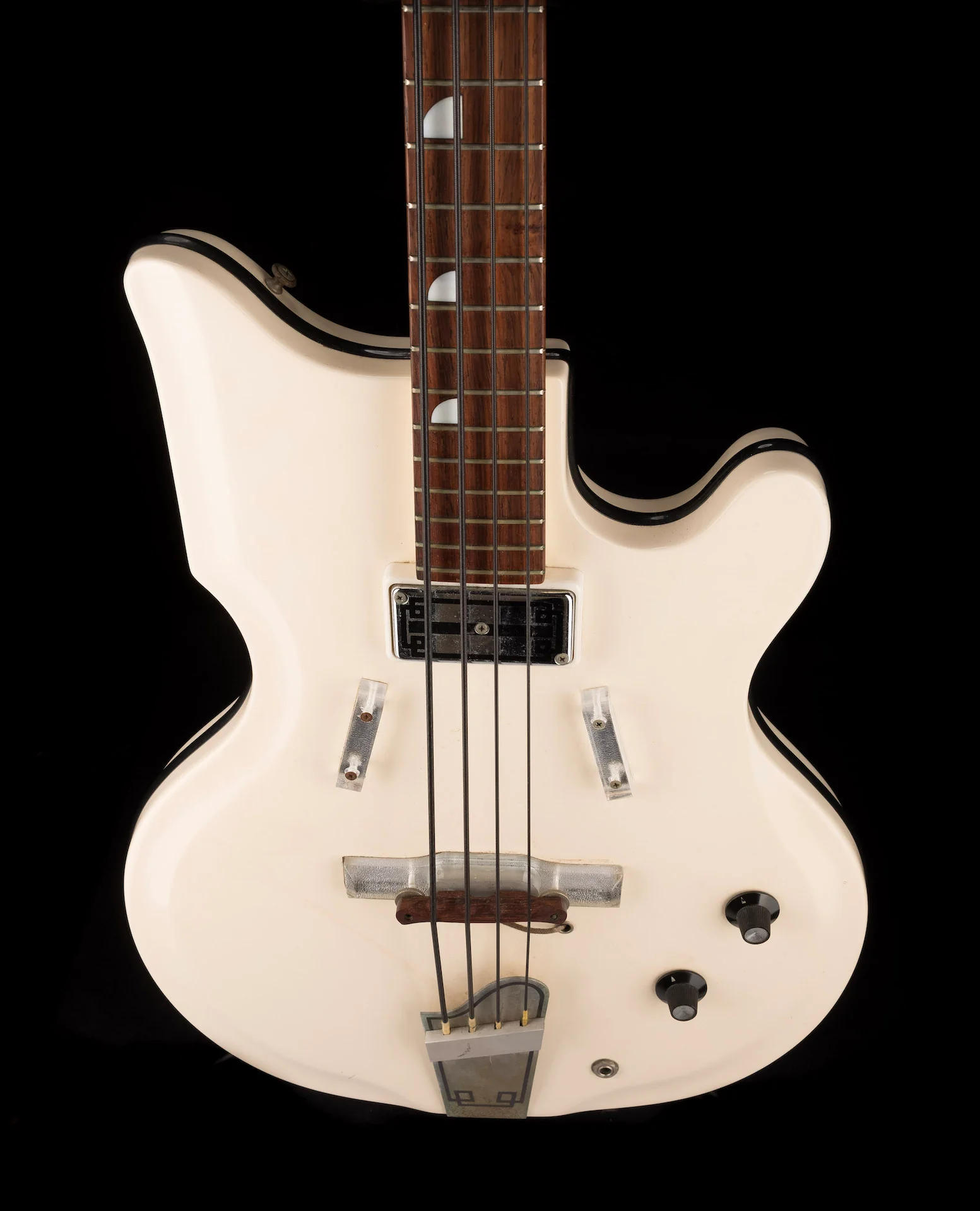 Vintage 1962 National Val-Pro 85 Bass White with OHSC - Ry Cooder Collection - Image 4