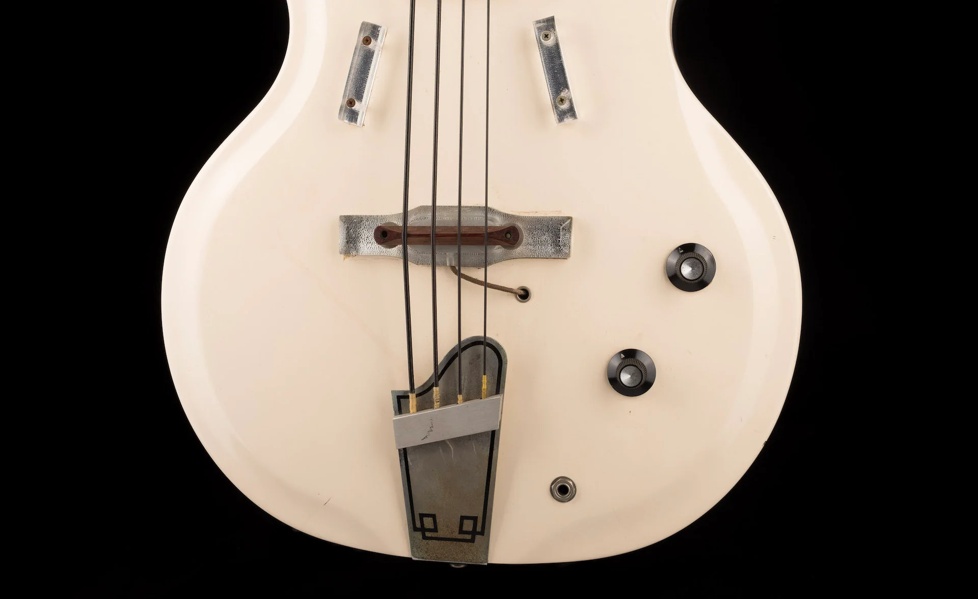 Vintage 1962 National Val-Pro 85 Bass White with OHSC - Ry Cooder Collection - Image 5