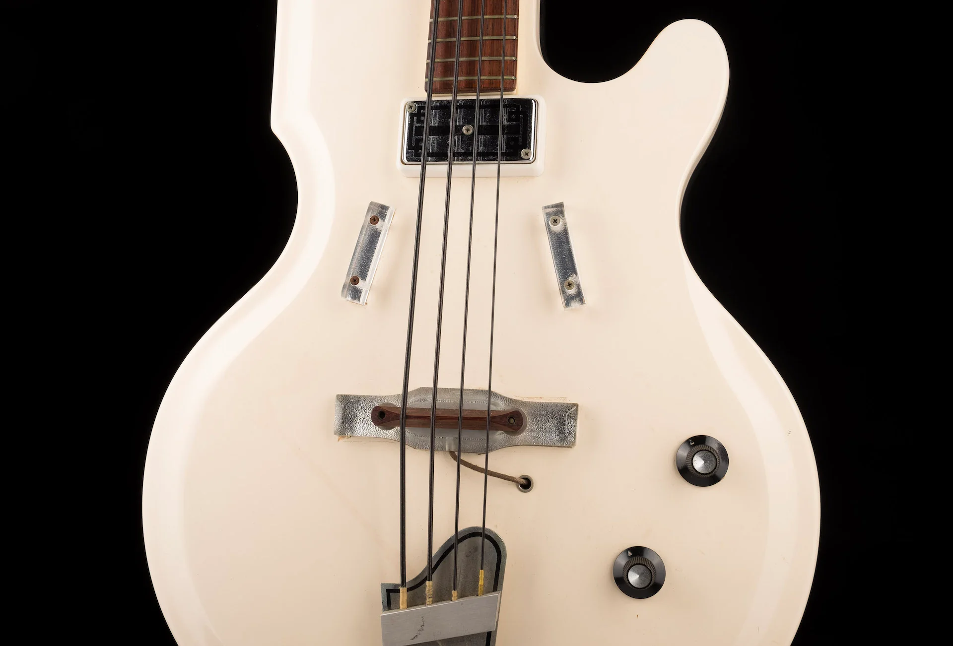 Vintage 1962 National Val-Pro 85 Bass White with OHSC - Ry Cooder Collection - Image 6