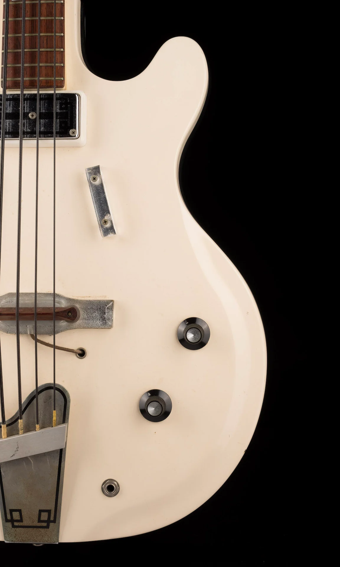 Vintage 1962 National Val-Pro 85 Bass White with OHSC - Ry Cooder Collection - Image 9
