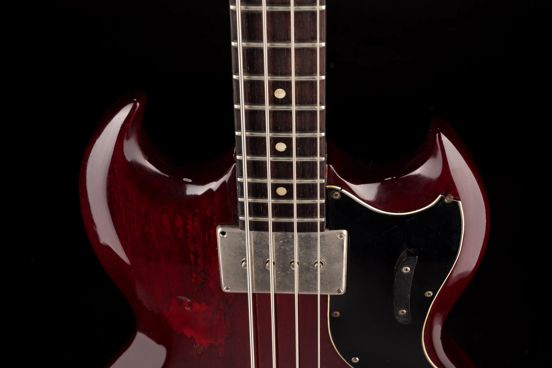 Vintage 1963 Gibson EB-0 Bass Cherry with OHSC - Image 3