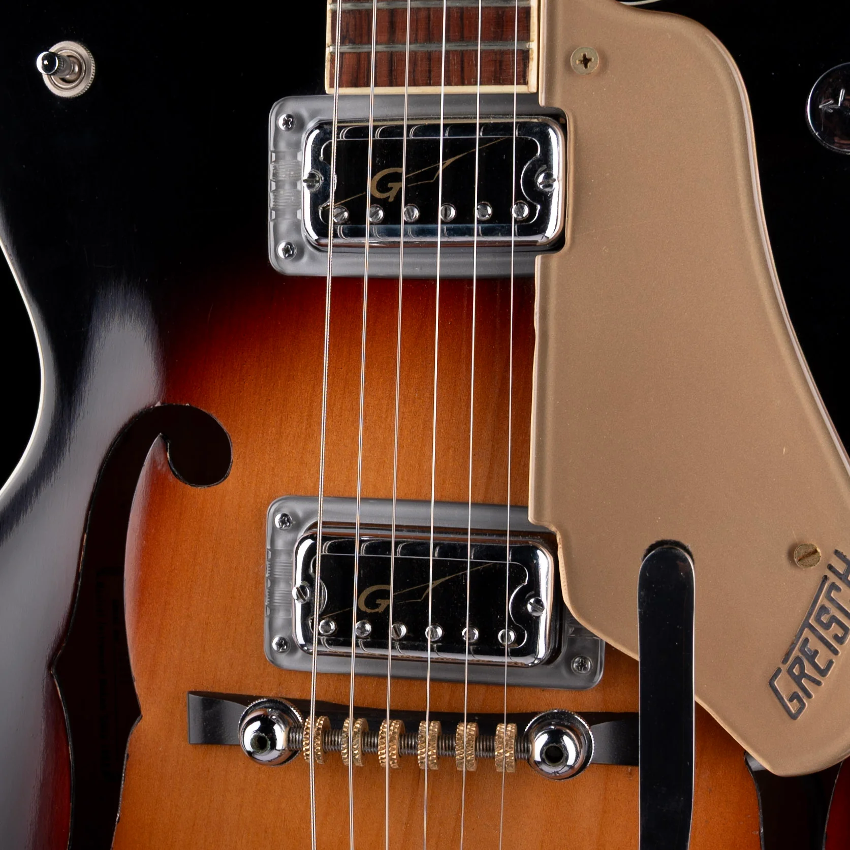 Vintage 1963 Gretsch G6117 Double Anniversary Sunburst Hollowbody Electric Guitar With OHSC - Image 4