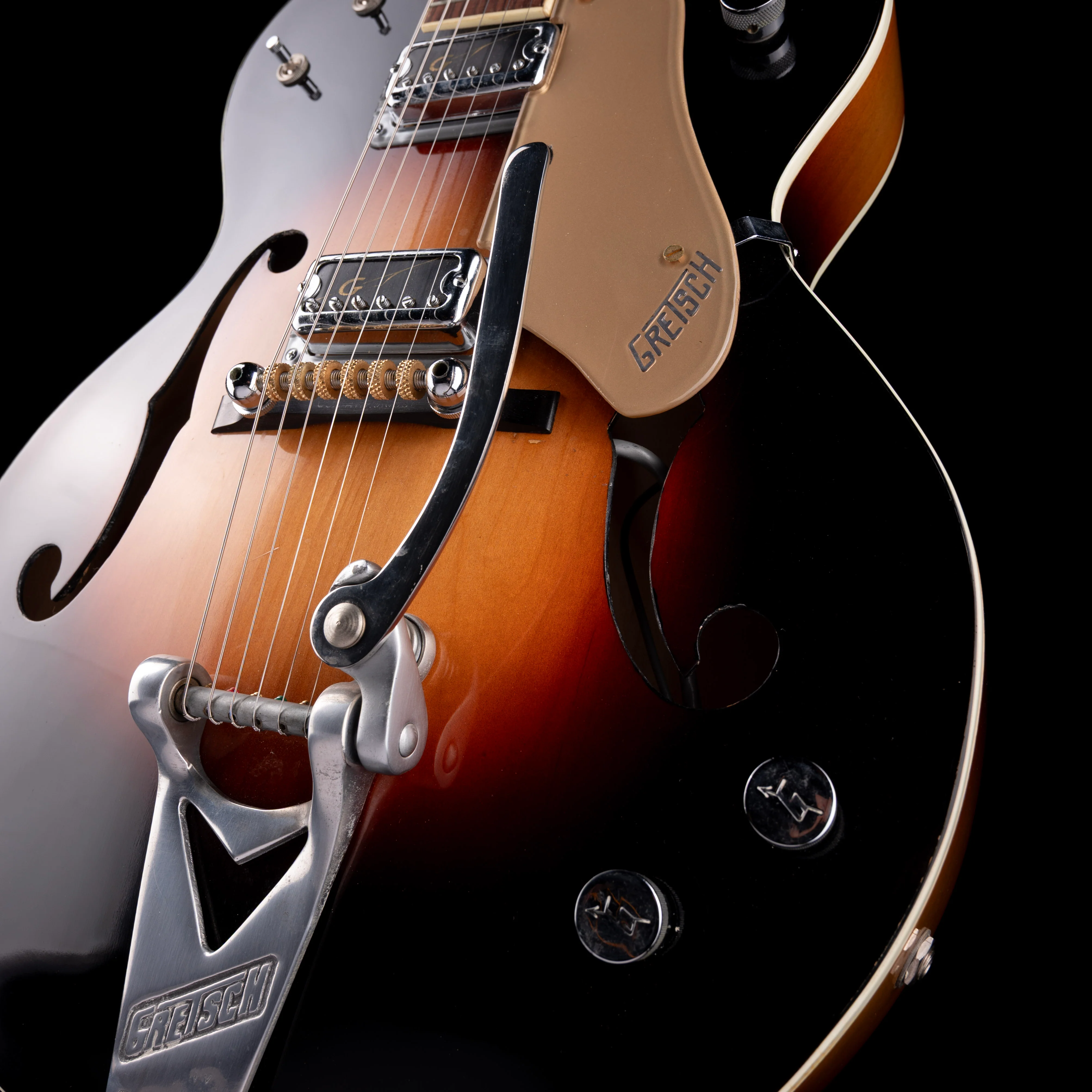 Vintage 1963 Gretsch G6117 Double Anniversary Sunburst Hollowbody Electric Guitar With OHSC - Image 5