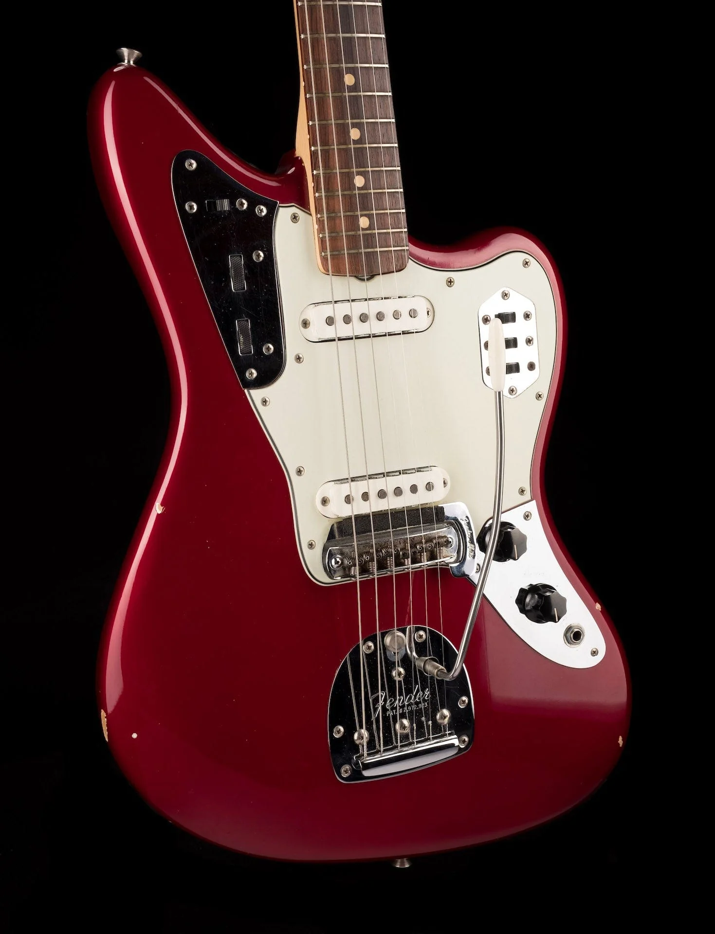 Vintage 1963 Jaguar Candy Apple Red with Matching Headstock with OHSC - Image 11